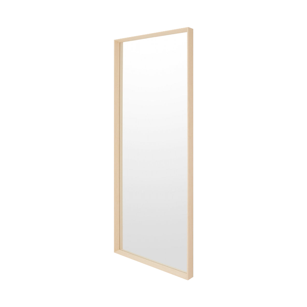 Hugo Timber Mirror - Light Wooden Wall Mirror for Bedroom, Living Room & Bathroom Decor | Modern Farmhouse Style Home Accent