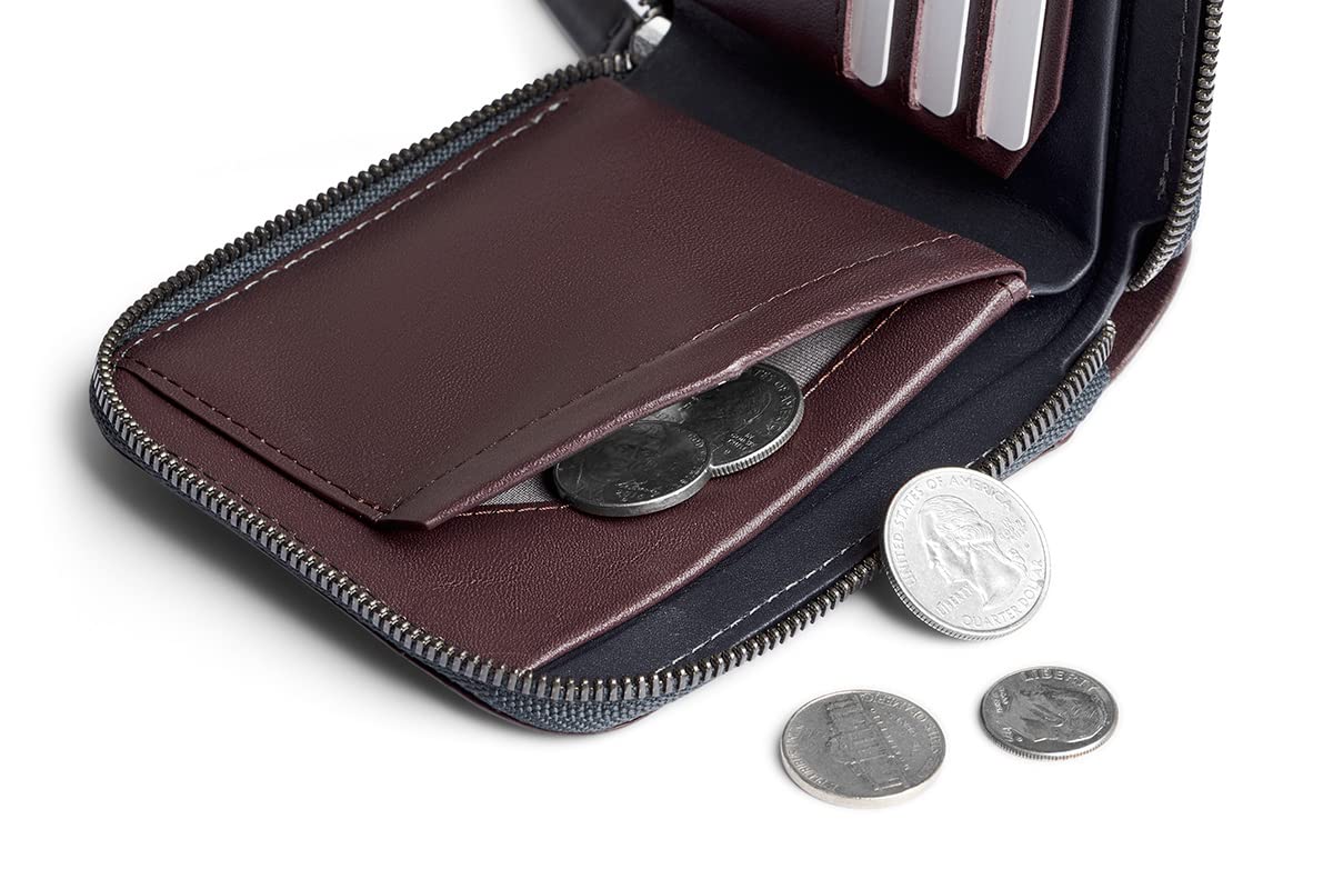 Bellroy Zip Wallet - Premium Leather RFID Blocking Wallet with Coin Pouch | Slim Bifold Wallet for Men & Women | Perfect for Travel, Business & Everyday Carry