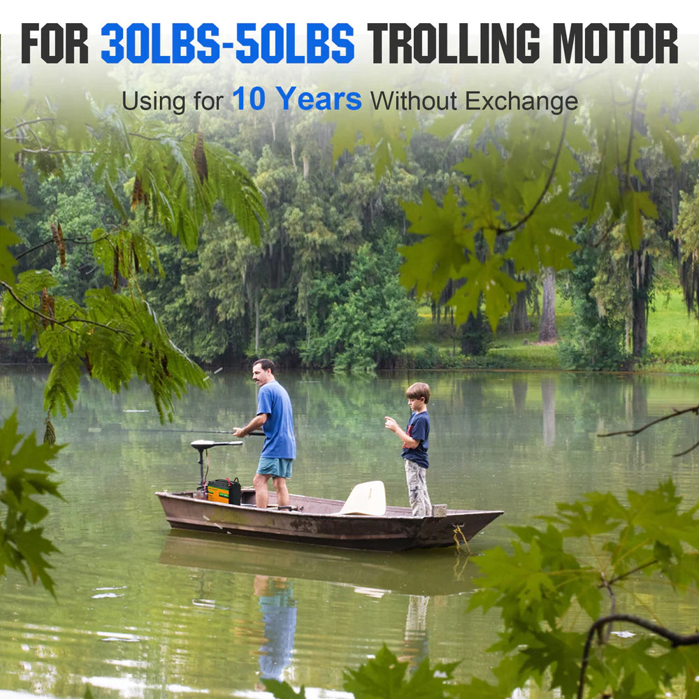 ECO WORTHY 12V 50Ah LiFePO4 Lithium Iron Phosphate Battery - Perfect for Solar Power Systems, RVs, Marine & Off-Grid Applications