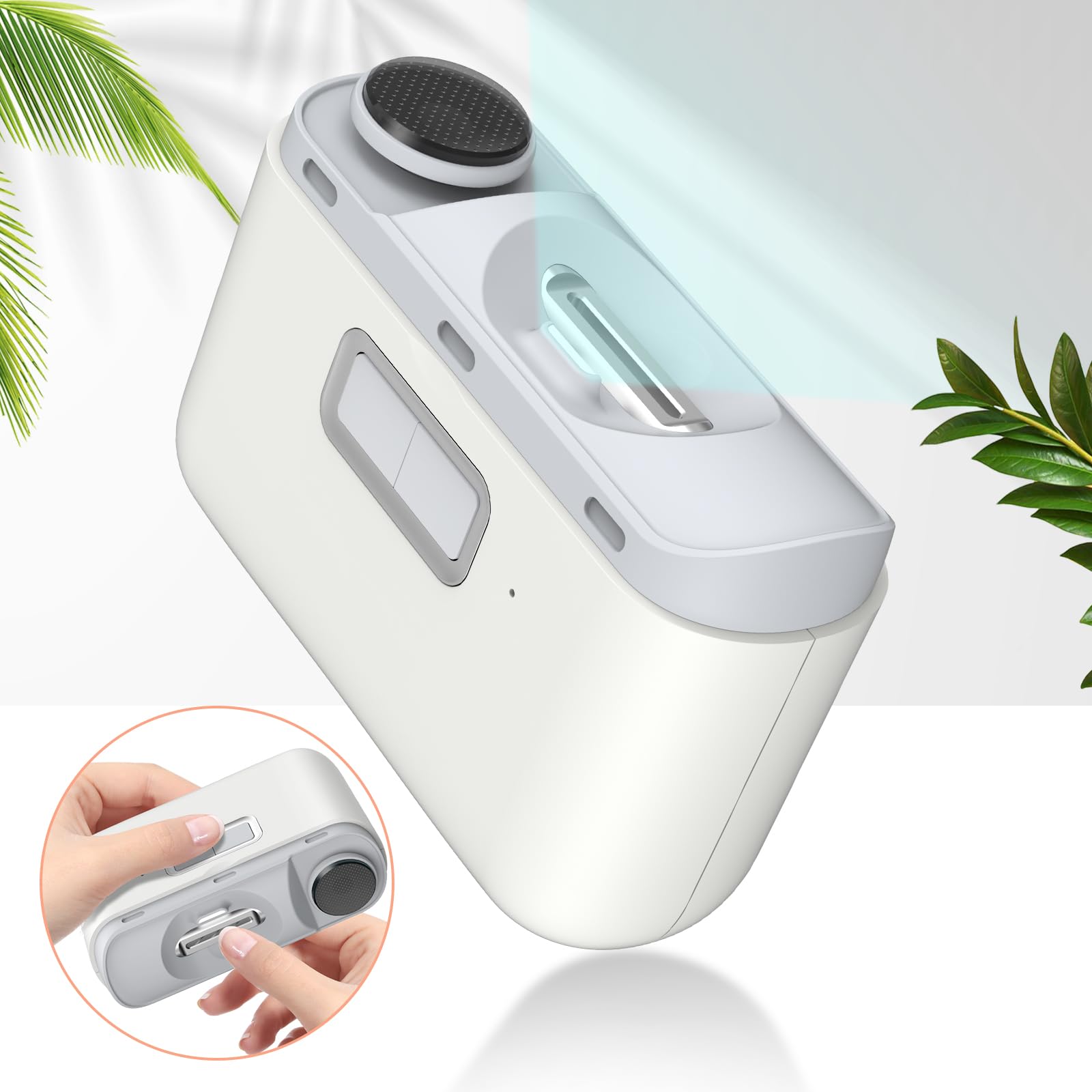 Electric Nail Clipper & Polisher 2-in-1 - USB Rechargeable Automatic Nail Trimmer with LED Light for Baby & Adults - Perfect for Travel, Home, and Daily Nail Care
