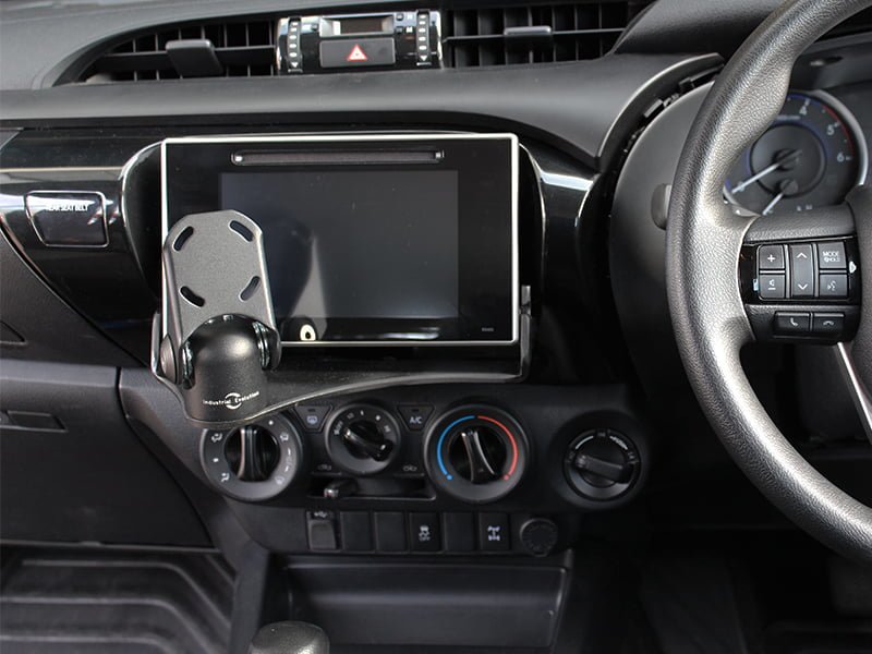 Industrial Evolution InDash Mount for Toyota Hilux (2016-2020) - Secure Phone Holder for Car Dashboard - Perfect for GPS Navigation & Hands-Free Driving