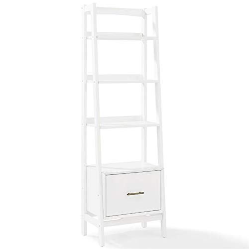 Pemberly Row 25 Inch 4 Shelf White Bookcase - Perfect for Home Office, Living Room & Bedroom Storage & Organization