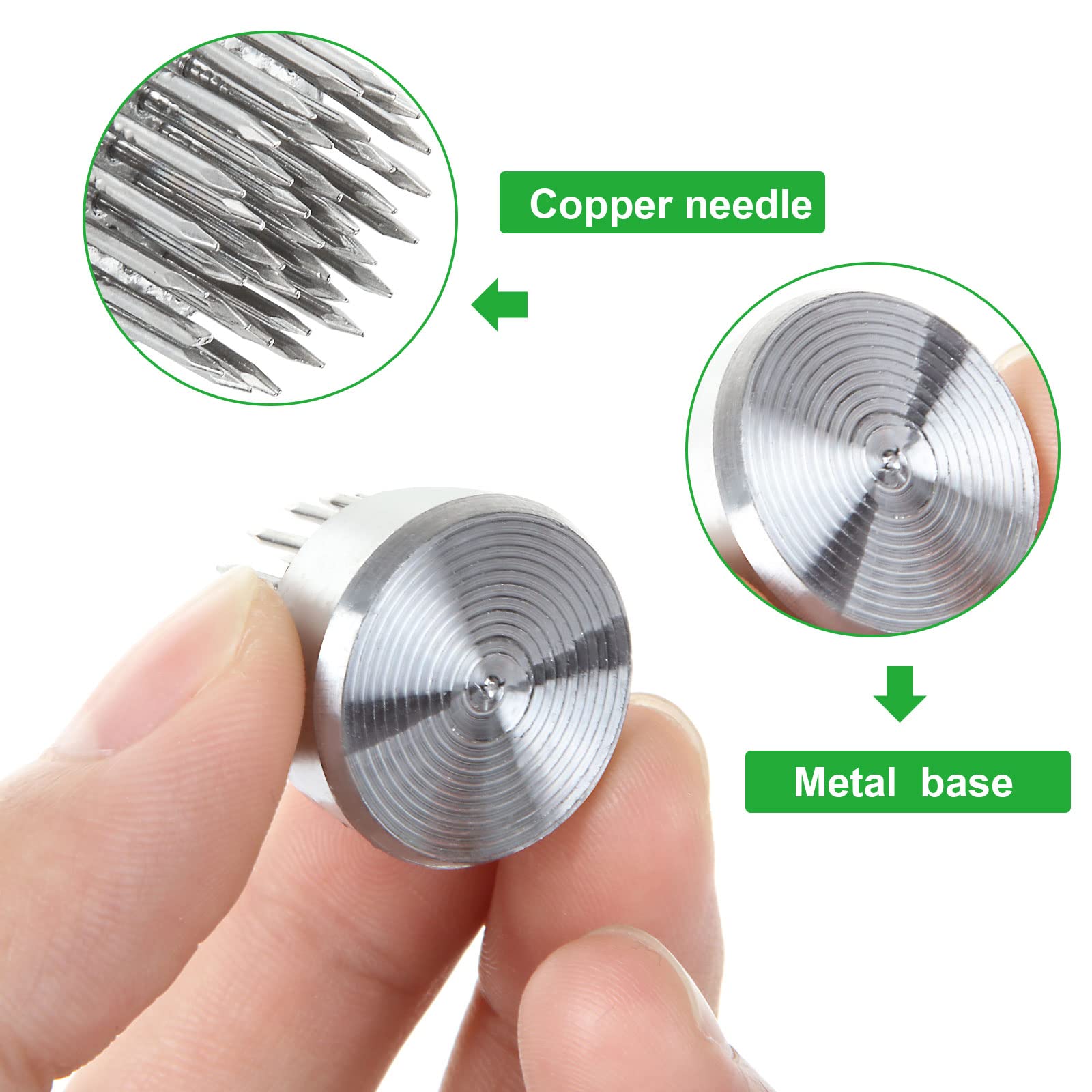 DAJAVE 10 Pack Silver Flower Frogs - Round Floral Arranger Pin Holder for Japanese Ikebana, DIY Flower Arrangement Tools, Plant Fixation & Home Decor (Perfect for Weddings, Centerpieces & Table Decorations)