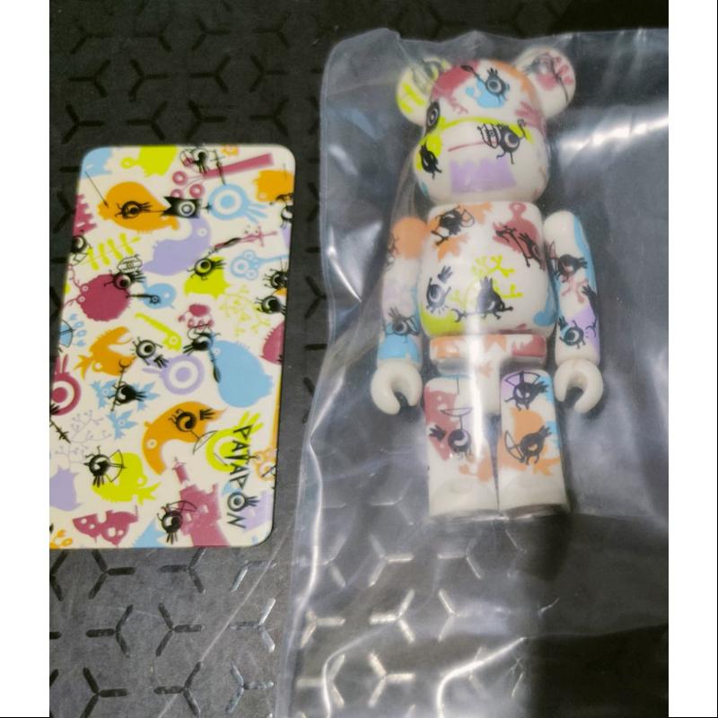 Bearbrick Series 17 PATTERN PATAPON 100% Collectible Figure - Limited Edition Japanese Vinyl Art Toy for Display & Collection - Perfect for Anime Fans, Home Decor, and Gift Giving