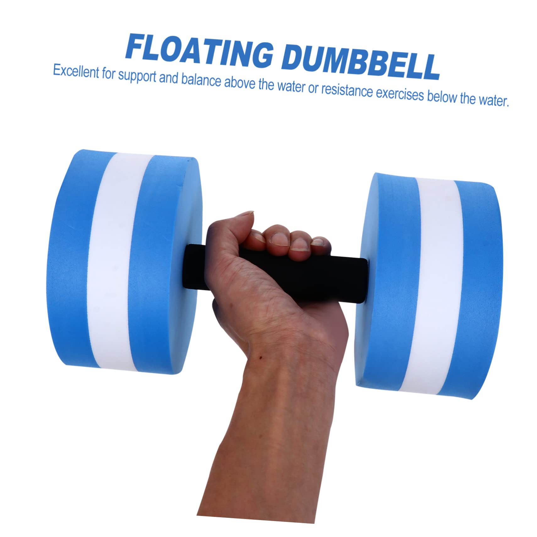 2 Pack Water Dumbbells for Aqua Fitness - Floating Hand Weights for Water Aerobics, Swimming Pool Exercises & Aquatic Therapy - Perfect for Men & Women - Ideal for Home, Gym & Pool Workouts