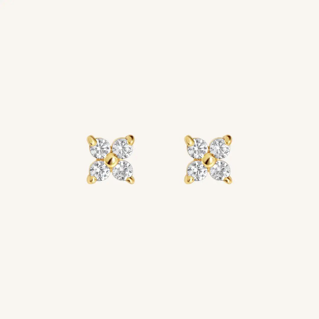 Pip Flower Stud Earrings for Women - Dainty Floral Studs for Everyday Wear | Perfect for Casual, Office & Date Night Outfits