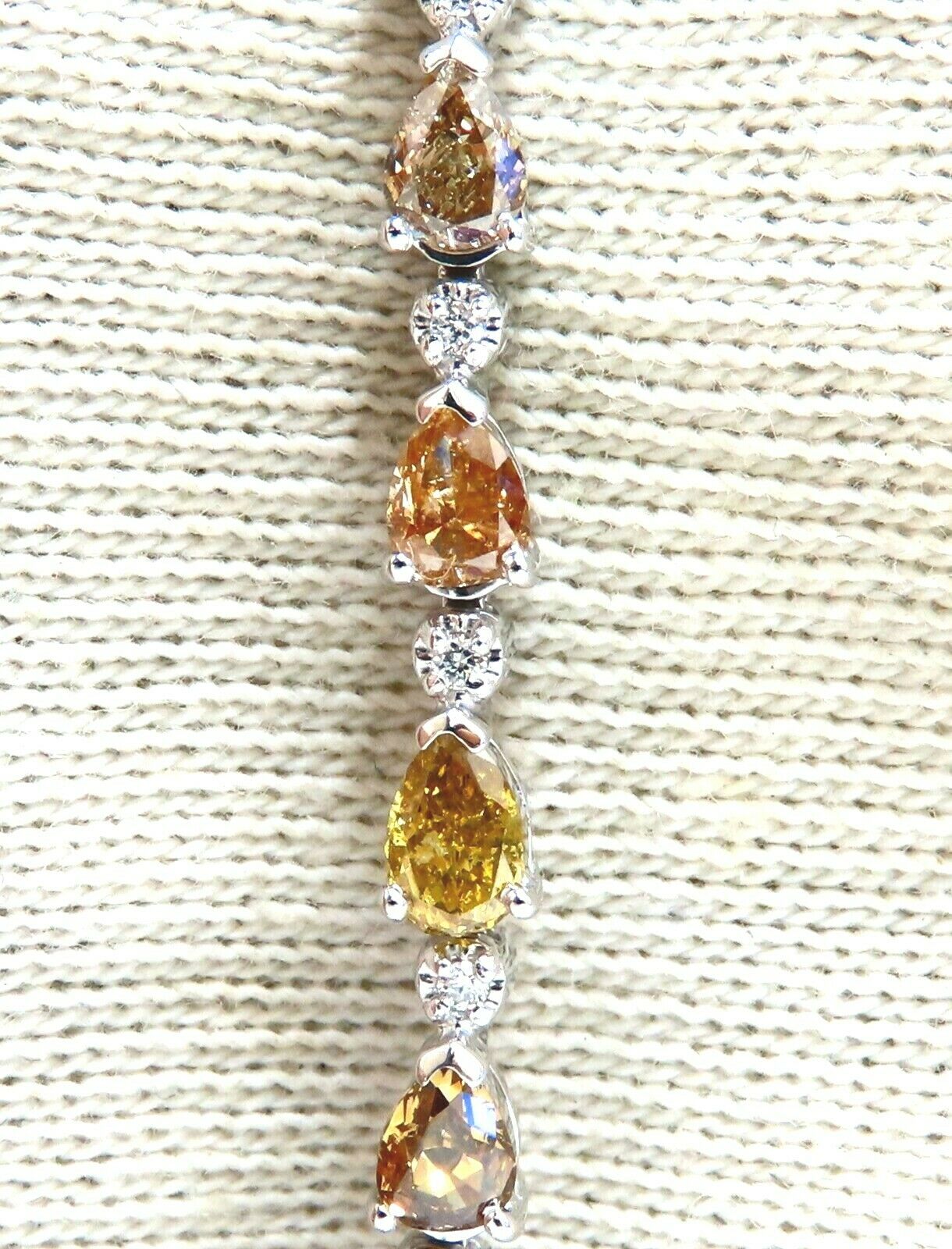 5.02ct Natural Fancy Multicolor Diamond Tennis Bracelet in 14K Gold - Elegant Jewelry for Women, Perfect for Weddings, Parties & Special Occasions