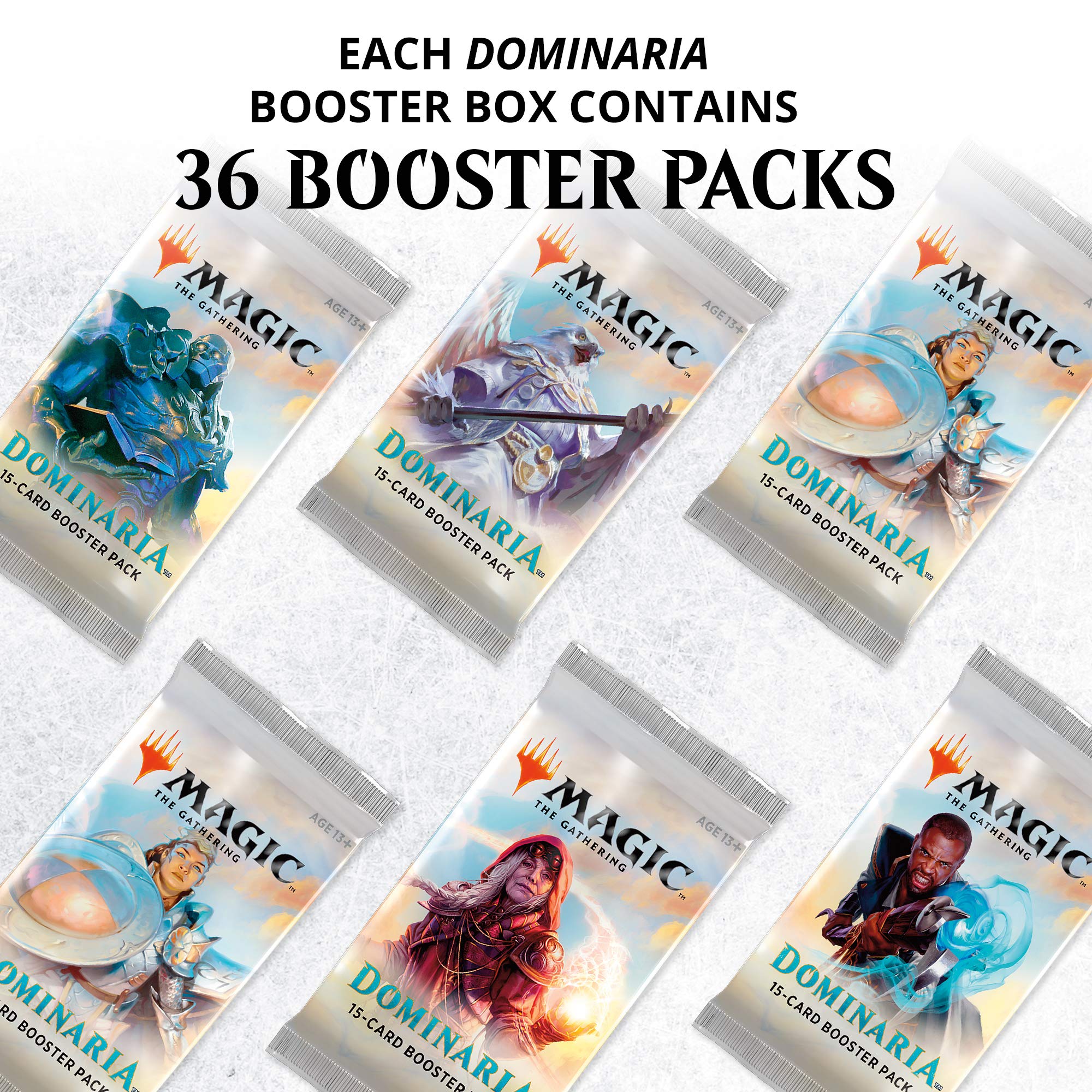 Magic: The Gathering Dominaria Booster Box - 36 Packs (540 Cards) | MTG Trading Card Game Expansion for Deck Building & Collecting | Perfect for Game Nights & Tournaments