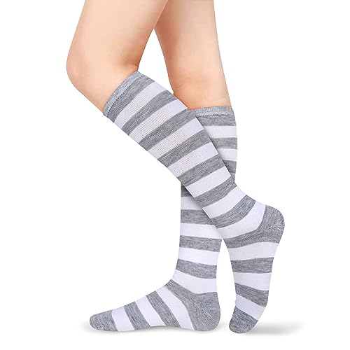 Grey and White Striped