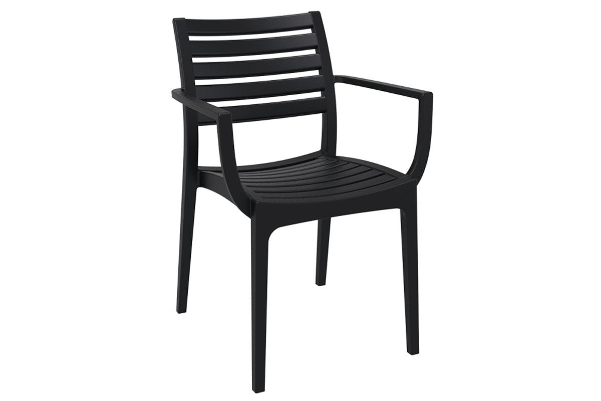 Artemis Outdoor Lounge Chair - Stackable, Weather-Resistant Patio Armchair for Poolside, Garden & Backyard Relaxation