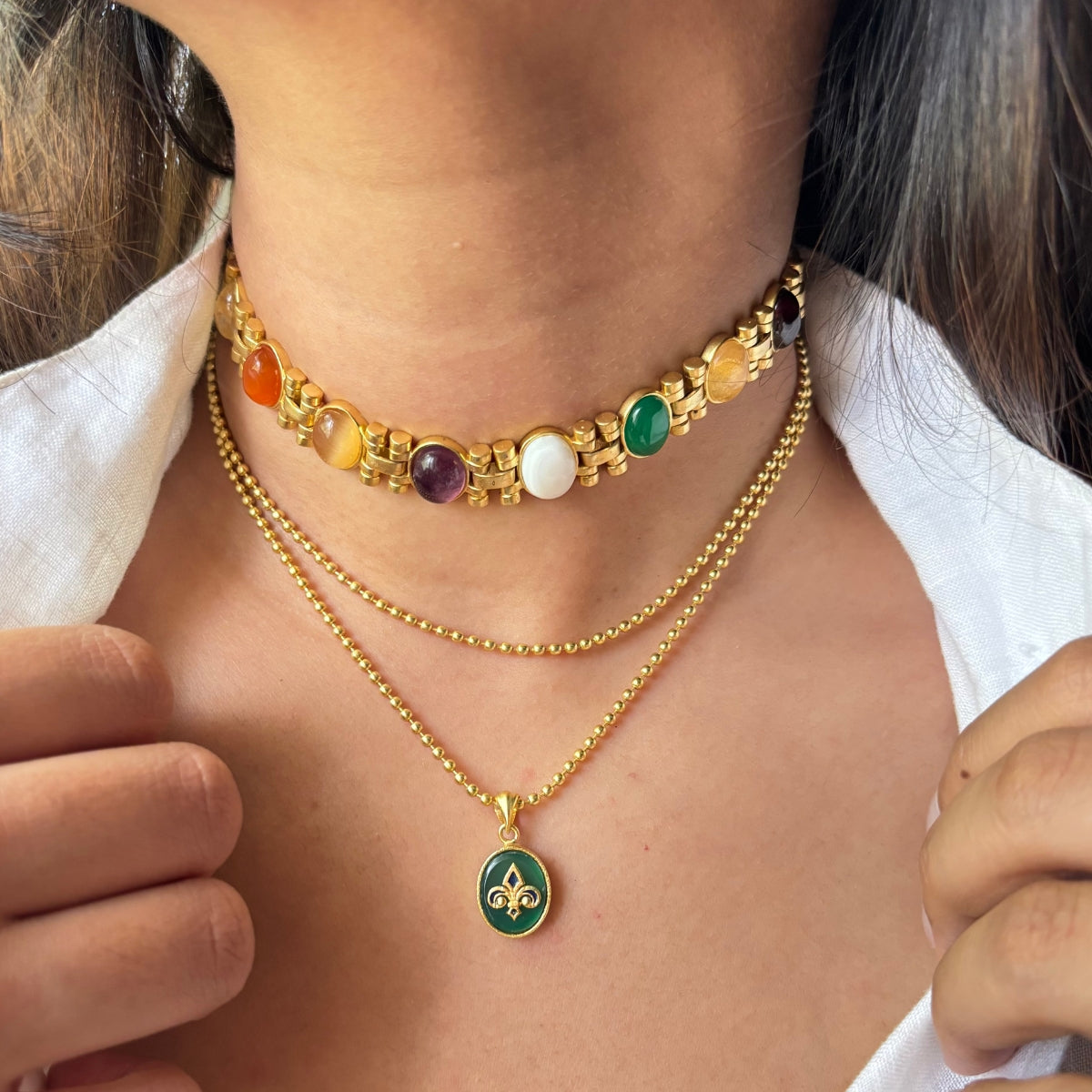 Celestial Secrets Layering Necklaces for Women - Elegant Gold & Silver Dainty Necklace Set - Perfect for Everyday Wear, Layering, and Gift Giving