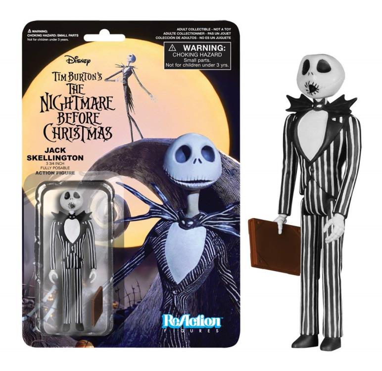 Jack Skellington Retro Action Figure from The Nightmare Before Christmas - Collectible Toy for Disney Fans, Halloween Decor & Movie Memorabilia