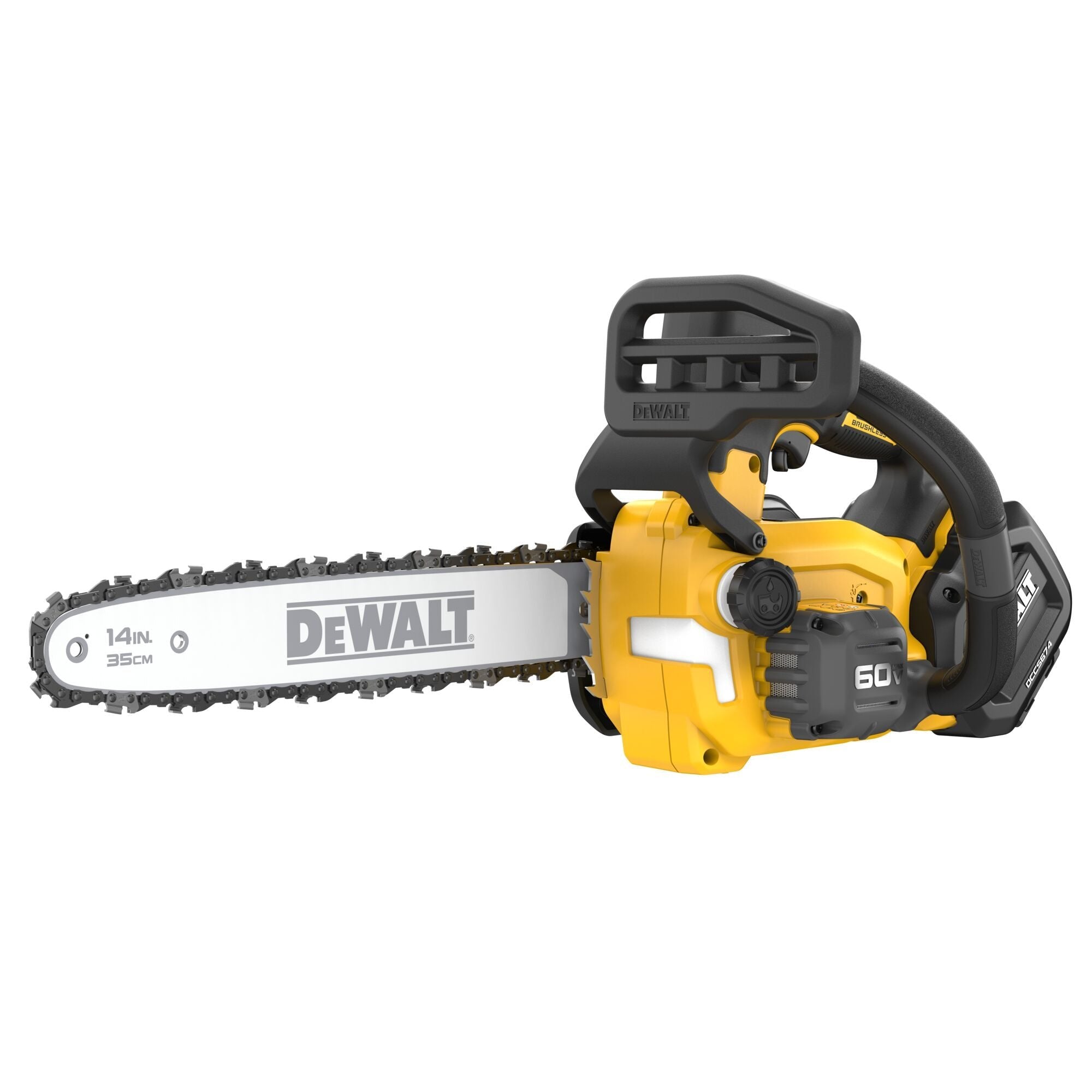 DEWALT DCCS674X2 60V MAX 14-Inch Cordless Chainsaw Kit with 2 x 9Ah Batteries - Perfect for Tree Trimming, Firewood Cutting, and Landscaping