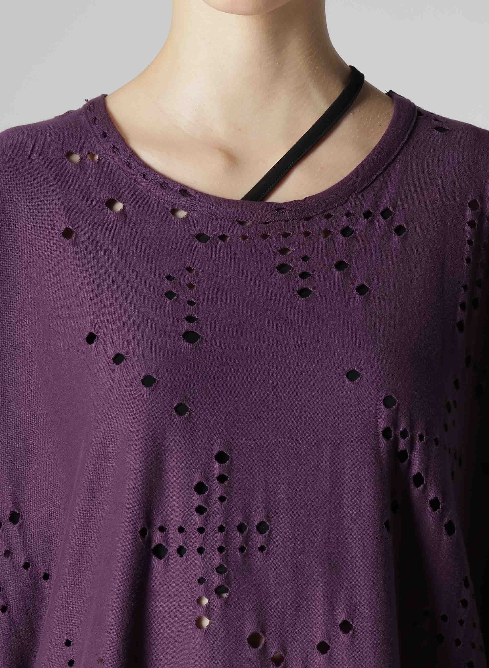 Breathable Cotton Jersey T-Shirt with Unique Hole Design - Perfect for Casual Wear, Summer Outfits & Street Style