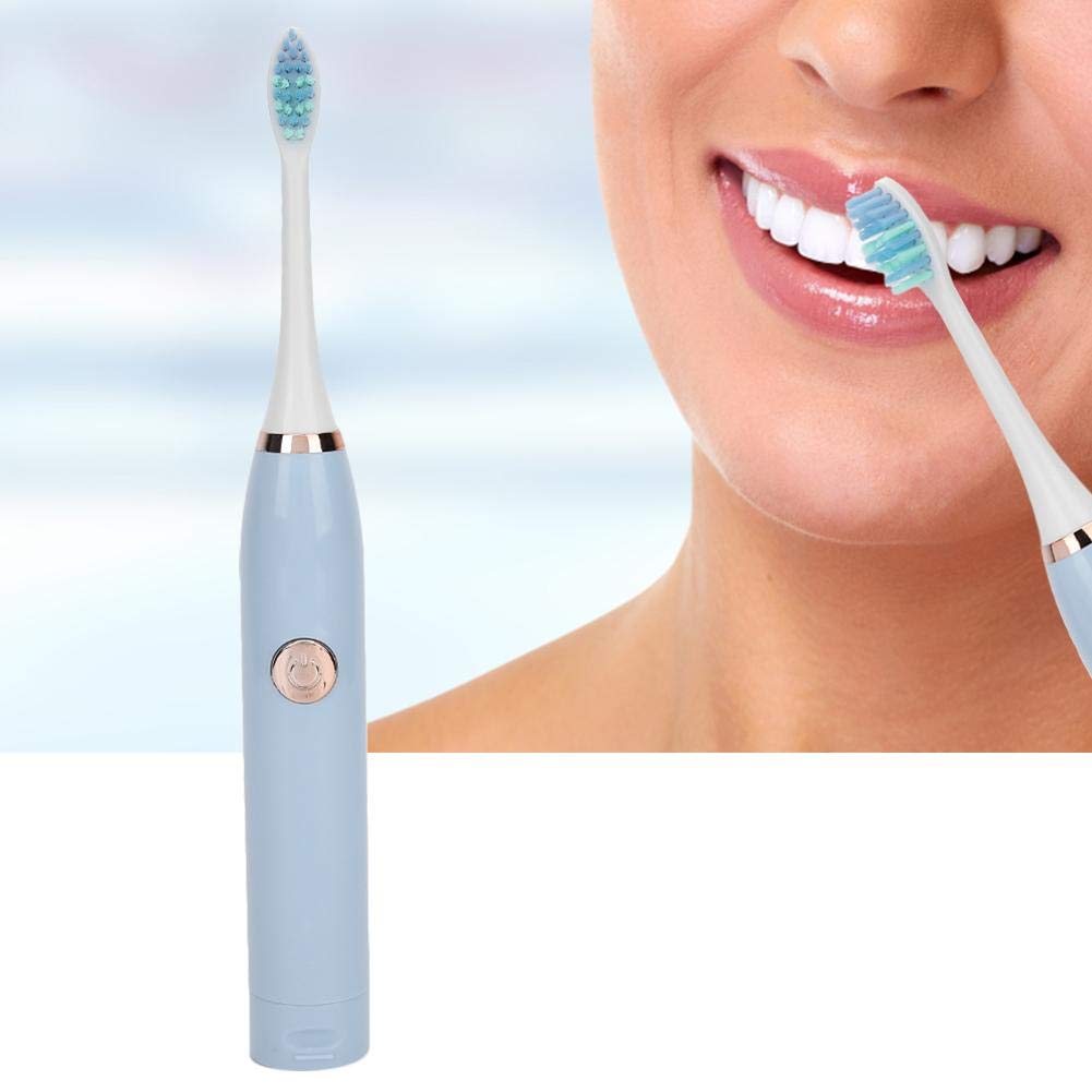 Electric Sonic Toothbrush with 5 Speed Modes - Waterproof Soft Bristles for Sensitive Teeth & Gums - Rechargeable Adult Electric Toothbrush (Blue) - Perfect for Travel, Home & Daily Oral Care