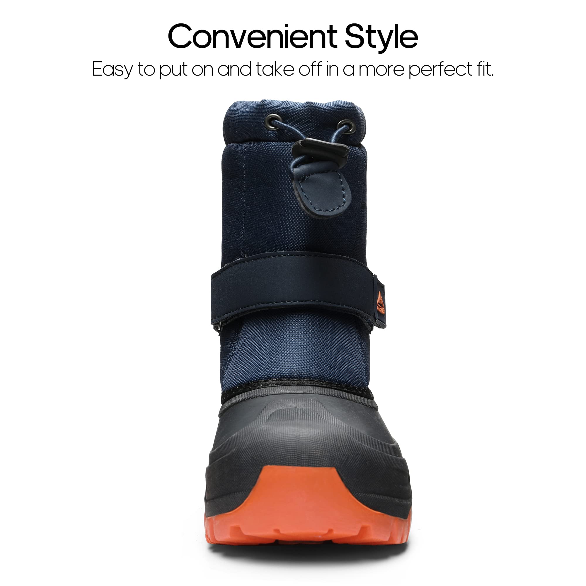 NORTIV 8 Kids Snow Boots for Boys & Girls - Waterproof Winter Boots with Anti-Slip Sole for Cold Weather, Hiking & Outdoor Activities (Toddler/Little Kids/Big Kids) - Perfect for Snow Play, School & Winter Adventures