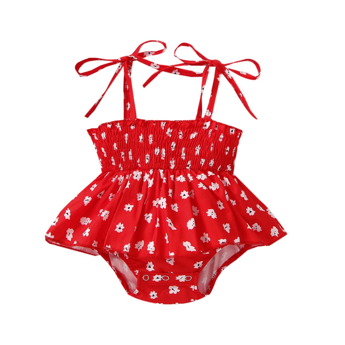 Newborn Baby Girl Sleeveless Halter Romper with Frill & Headband - Soft Cotton One-Piece Jumpsuit for Summer Outfits, Photoshoots & Beach Vacations