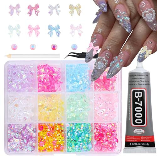 Set 11：8 Color Bow+4 Color Rhinestone