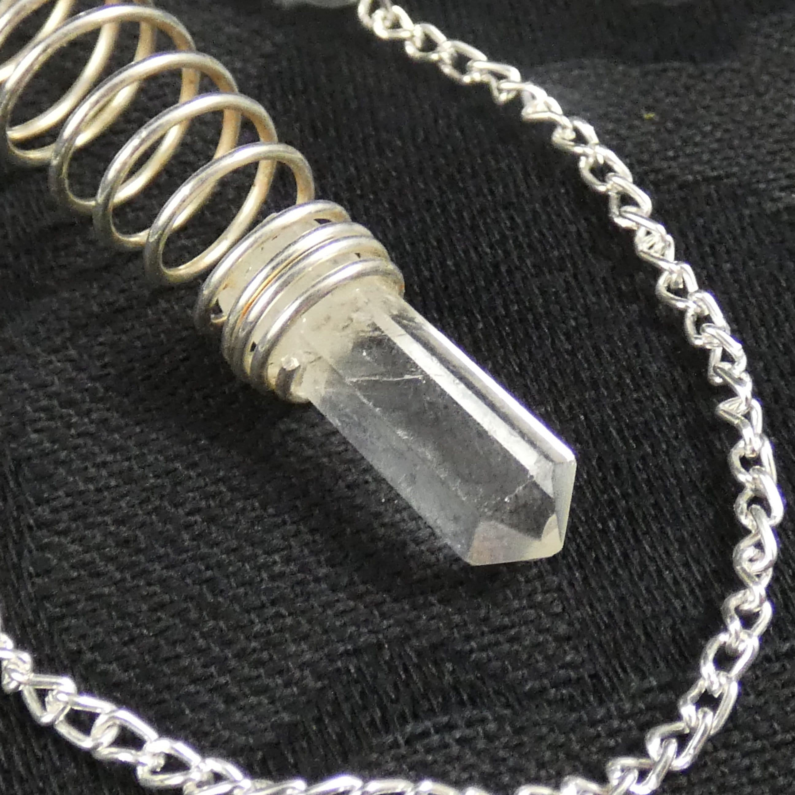 Natural Clear Quartz Sphere & Terminated Point Pendulum Set - Healing Crystal for Meditation, Energy Cleansing & Spiritual Growth