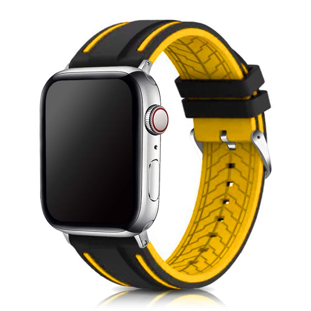 Compatible with Apple Watch Bands 49mm 42mm - Silicone Sport Strap for iWatch Series 10/9/8/7/6/5/4/3 Ultra 2 SE - Durable Rubber Watch Band for Men Women - Perfect for Swimming, Workout & Daily Wear