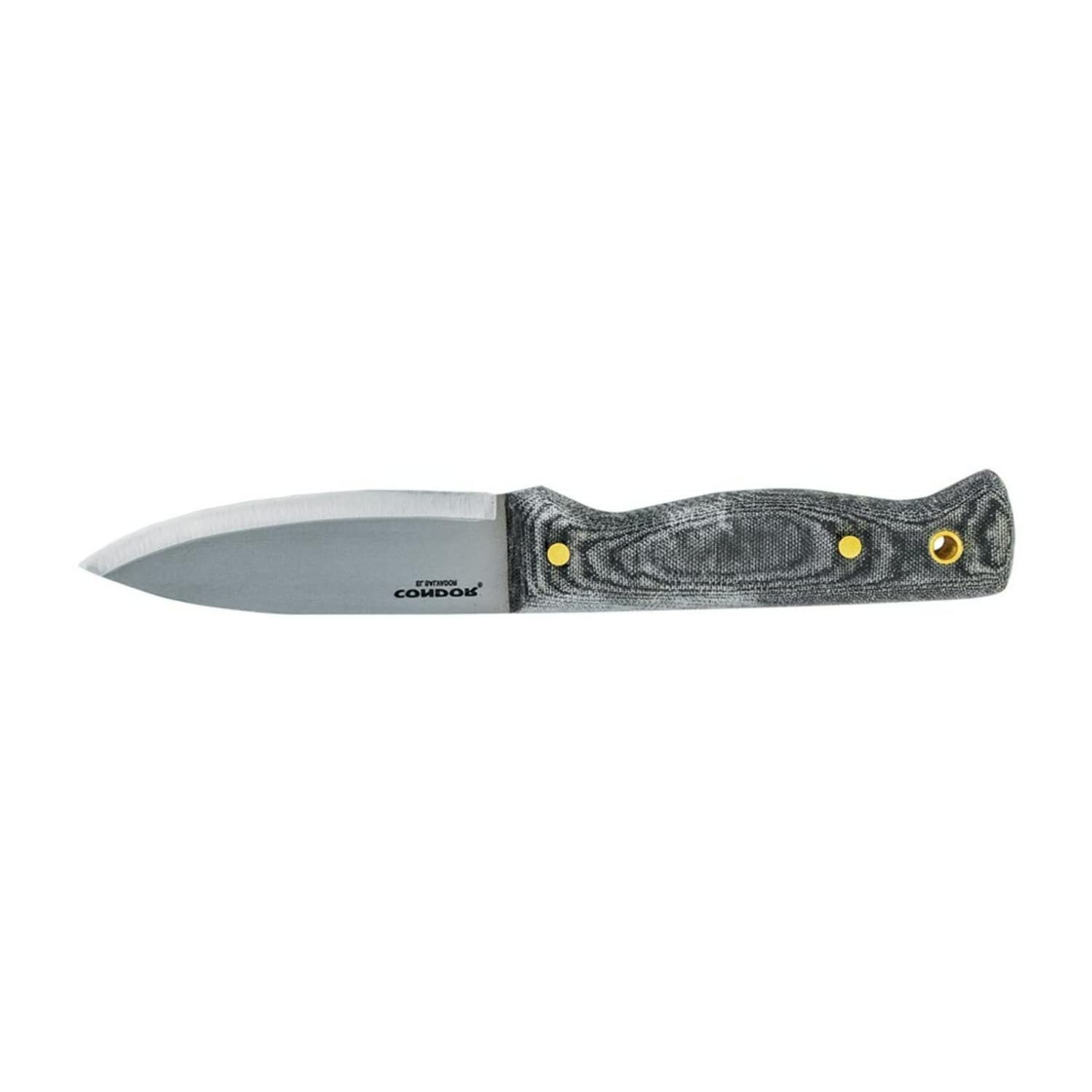 Condor Tool & Knife Bushlore Camp Knife - 4.3 Inch High Carbon Steel Blade with Hardwood Handle & Leather Sheath - Outdoor Survival Knife for Camping, Hunting, Bushcraft and Wilderness Adventures