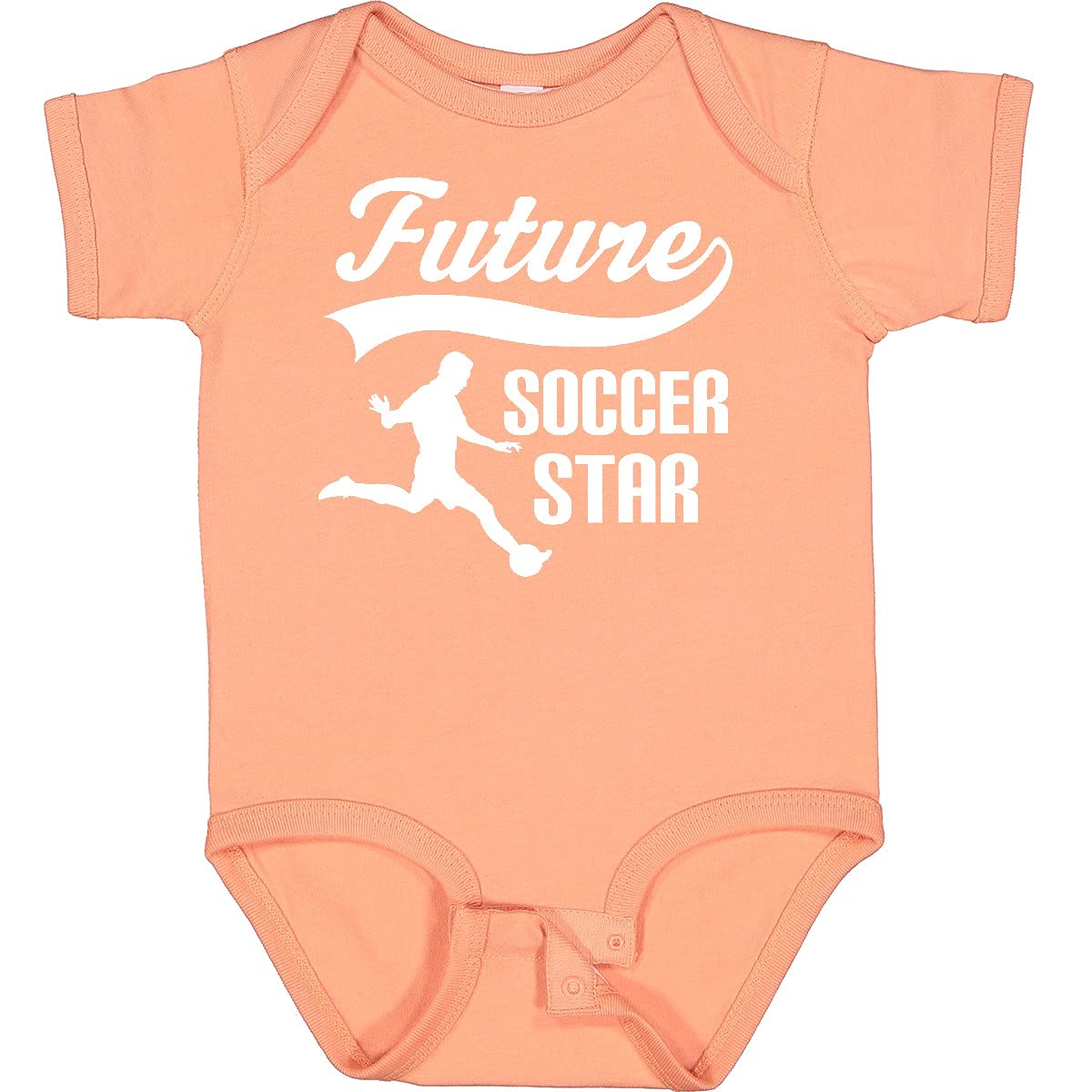 Inktastic Future Soccer Star Baby Bodysuit - Cute Infant Sports Onesie for Boys & Girls - Perfect for Soccer Practice, Game Days & Playtime