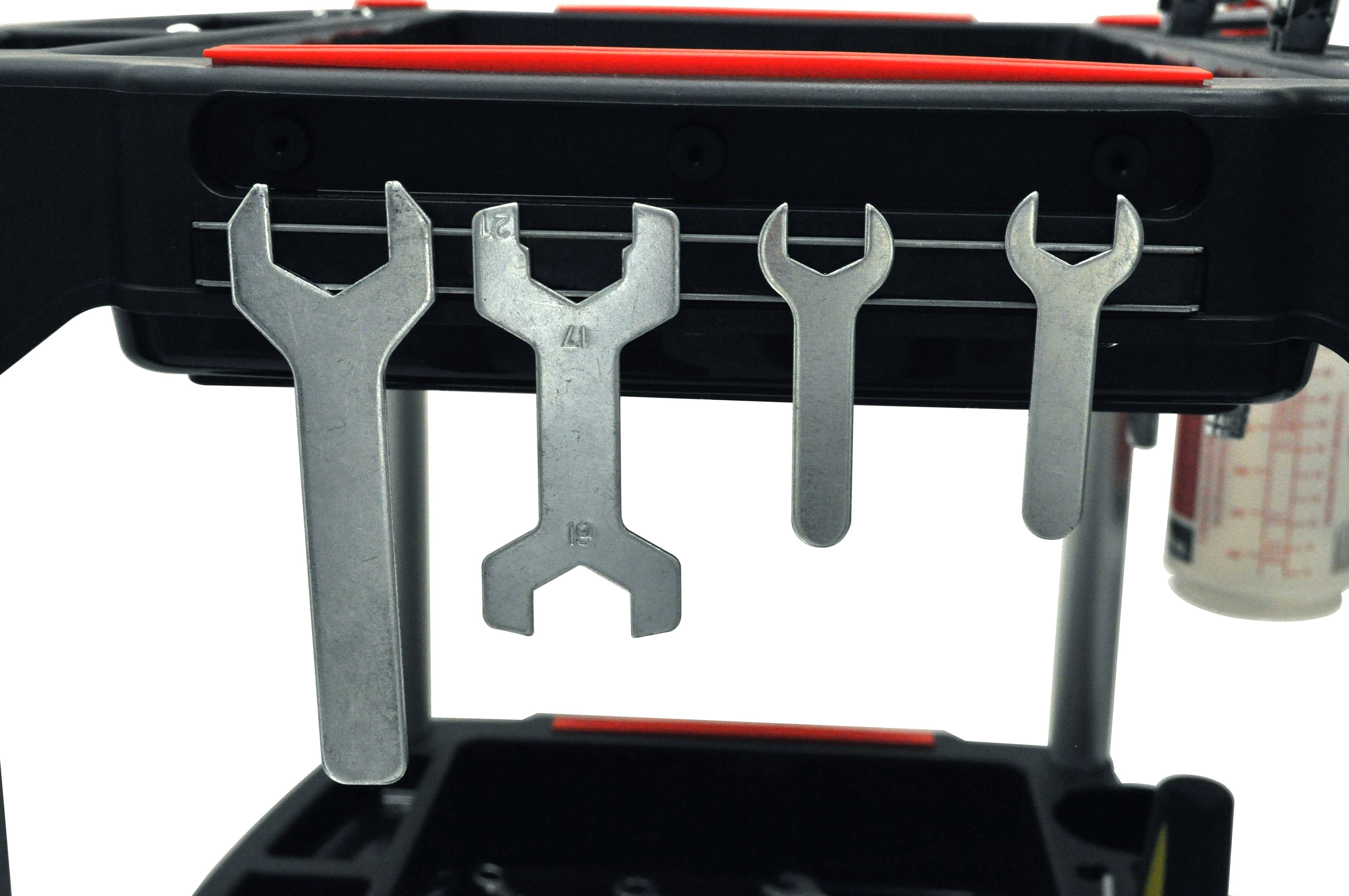 Luxor 3-Shelf Rolling Tool Cart with Locking Wheels - Heavy Duty Metal Utility Cart for Garage, Workshop, and Automotive Repair - Perfect for Organizing Tools and Equipment