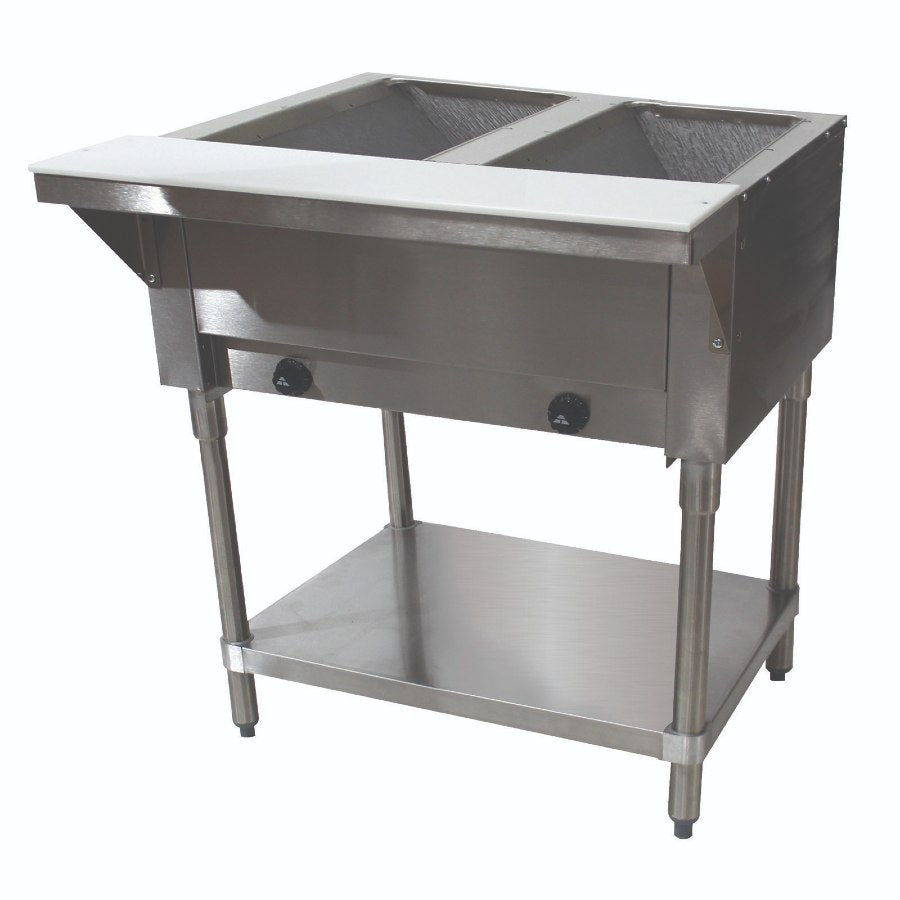 Advance Tabco HF 2G NAT X Commercial Hot Food Table - 31 13/16 Inch Natural Gas Countertop Warmer for Restaurants & Catering | Perfect for Buffets, Cafeterias & Food Service Stations