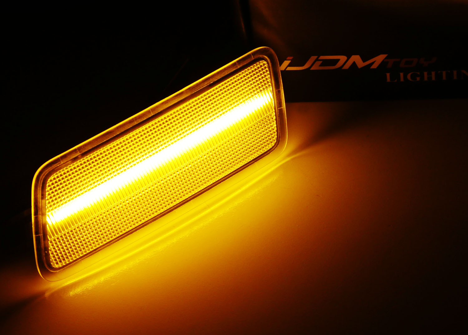 Amber LED Side Marker Lights for 2005-2011 Audi A6 S6 RS6 - Clear Lens, Easy Installation - Perfect for Night Driving & Car Customization