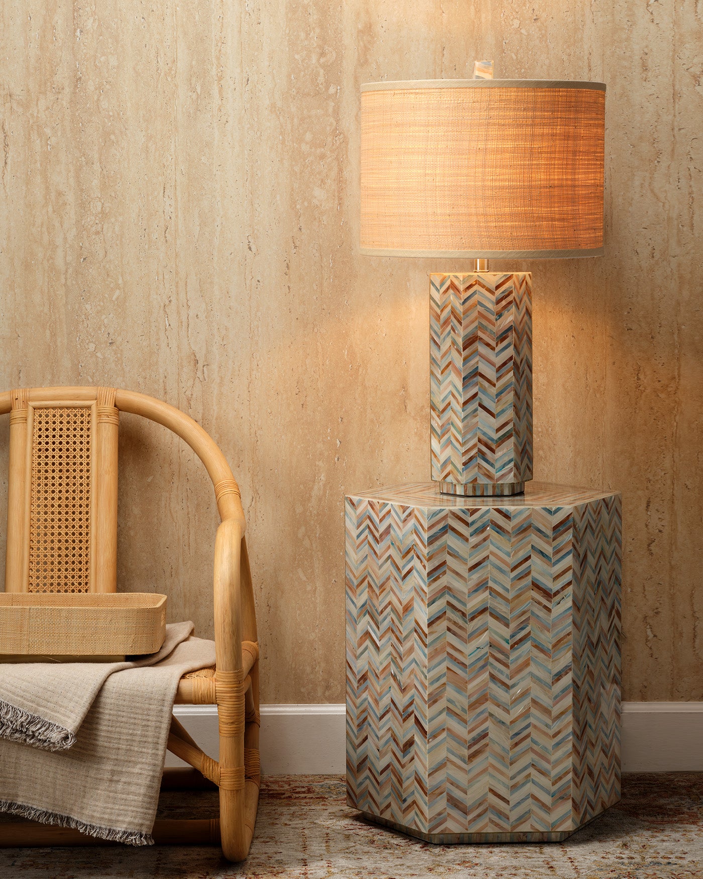 Lucille Table Lamp - Modern LED Bedside Lamp with USB Port, Adjustable Brightness for Bedroom, Living Room & Office - Perfect for Reading, Working & Relaxing