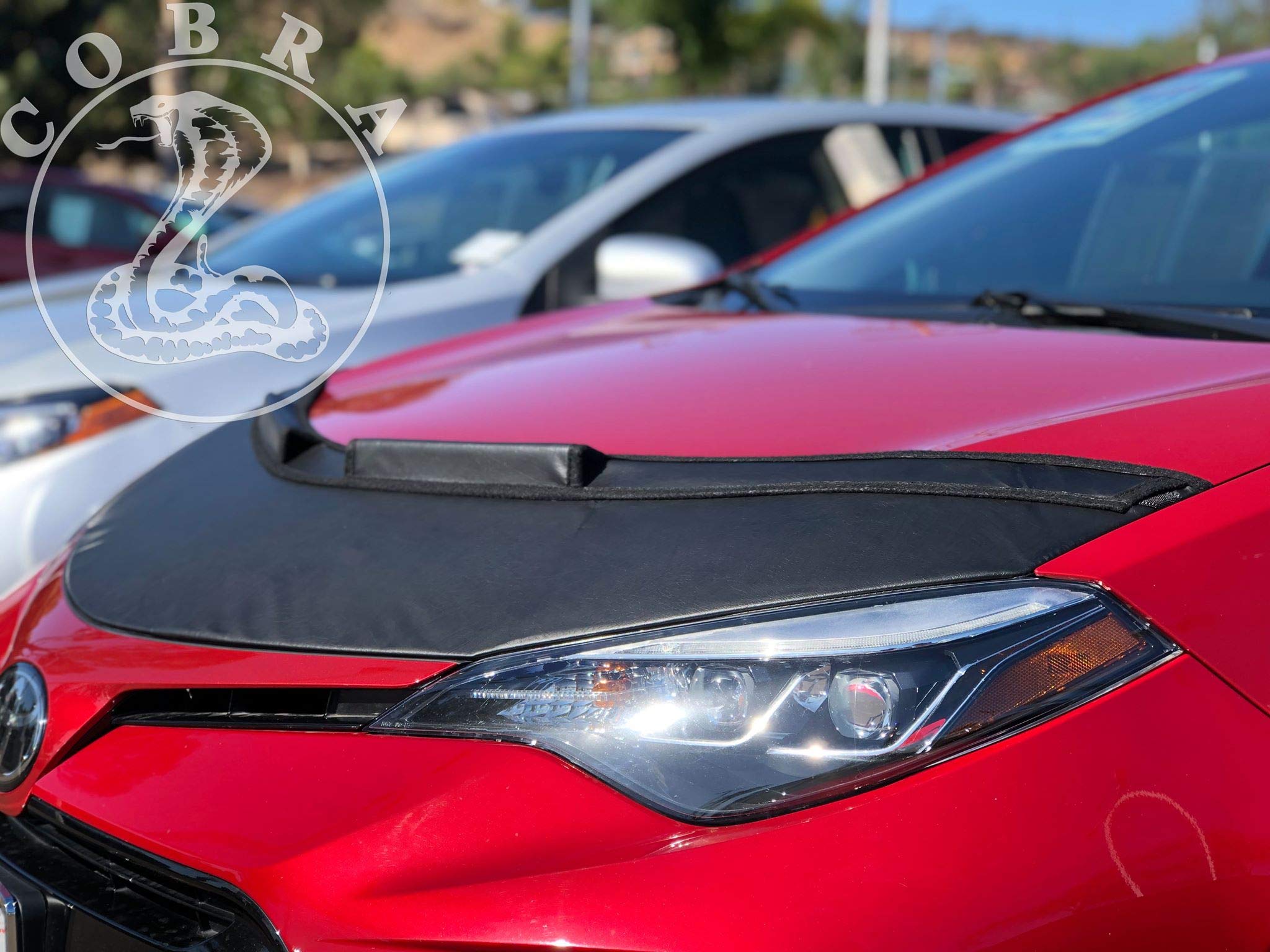 Premium Car Hood Bra Cover for Toyota Corolla 2014-2018 - Durable Bonnet Mask Protector Against Rocks, Bugs & Road Debris - Perfect for Road Trips, Off-Roading & Daily Commute Protection