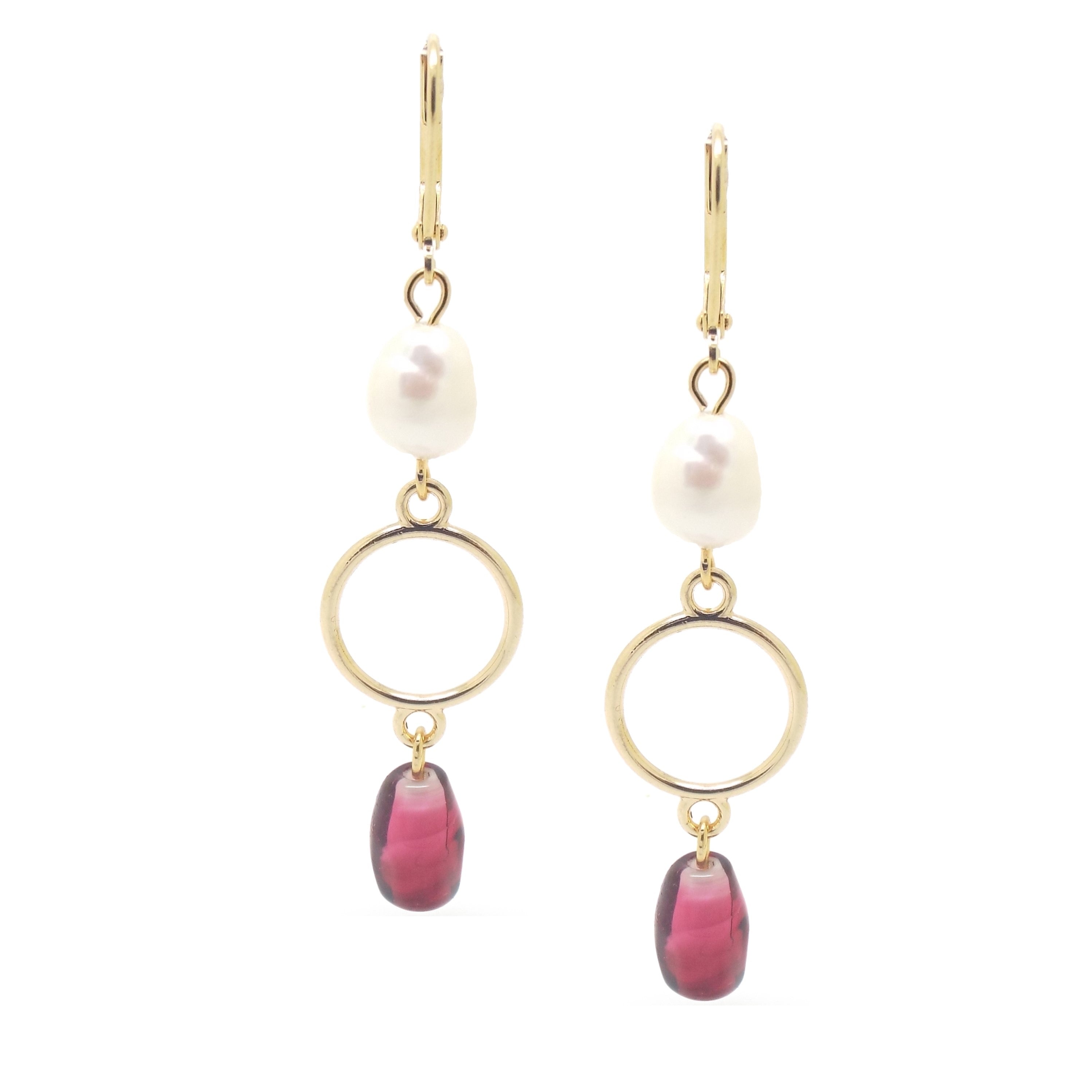 Persephone Pearl Earrings for Women - Elegant Freshwater Pearl Stud Earrings - Perfect for Weddings, Parties & Everyday Wear