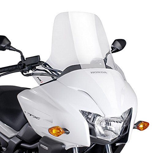 Puig 7227W Clear Touring Windshield Shield for Honda CBR650F 2014-2017 - High-Quality Motorcycle Wind Protection for Long Rides & Commuting