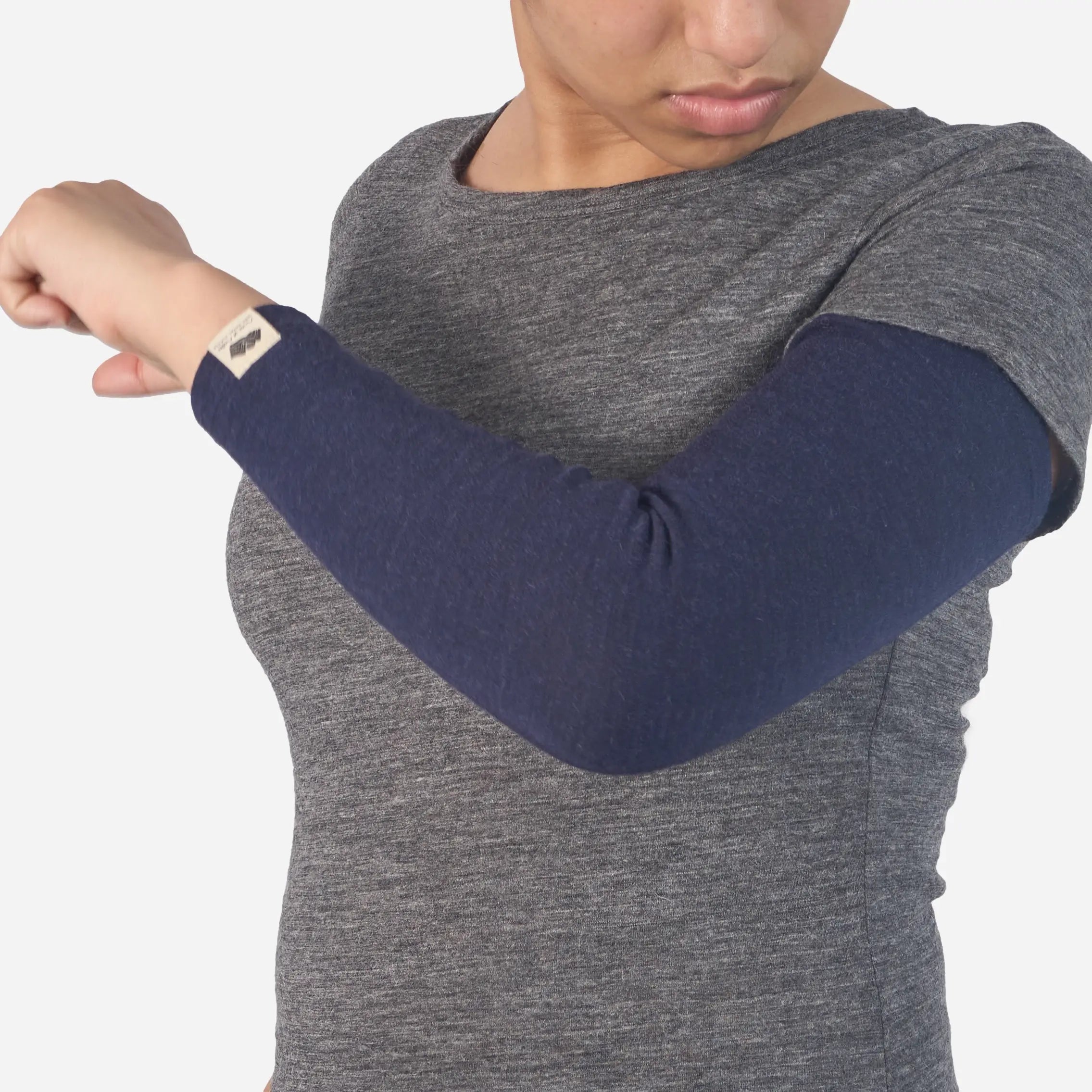 Alpaca Wool Arm Sleeves for Men & Women - 420 Midweight Thermal Compression Sleeves for Outdoor Sports, Running, Cycling & Cold Weather Protection