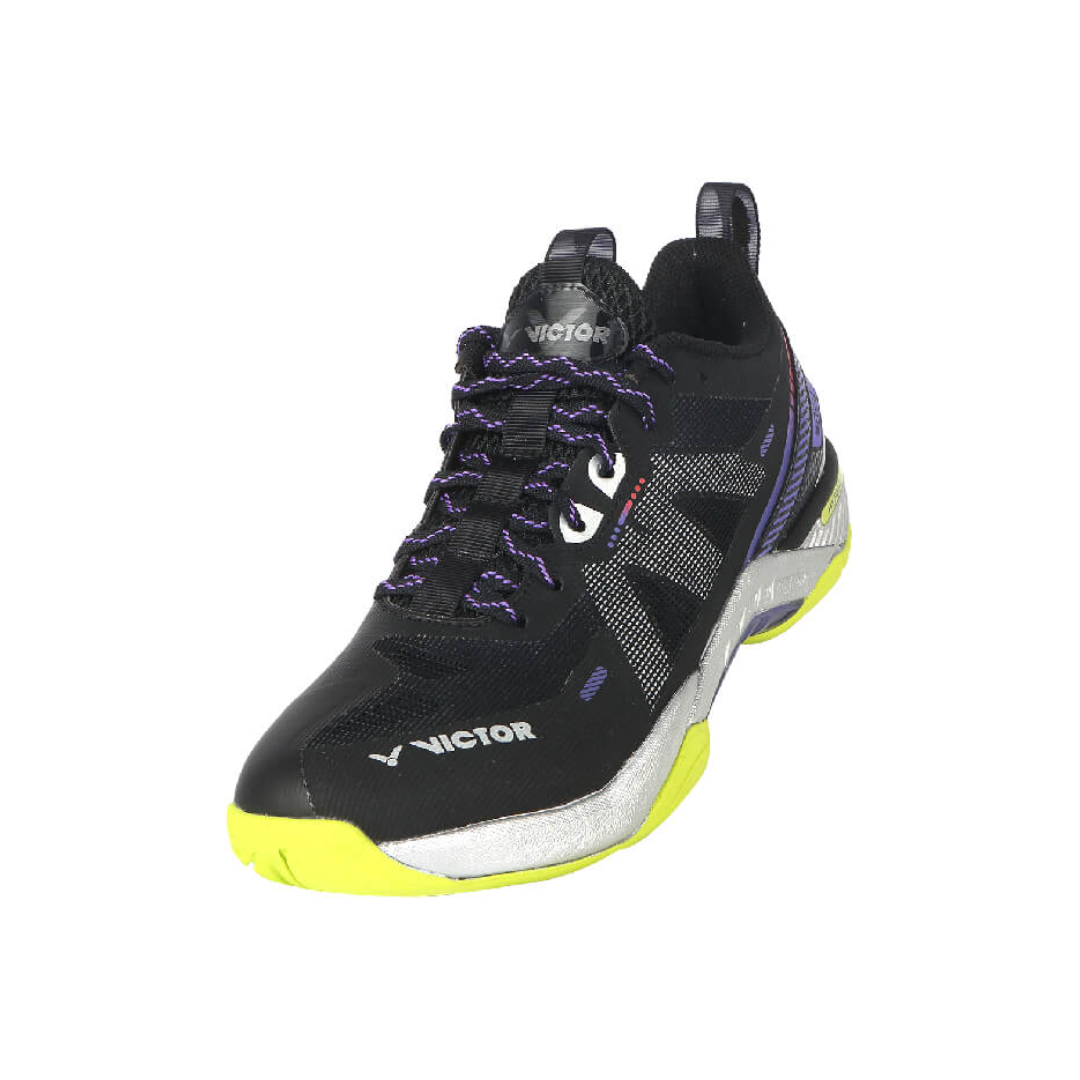 Victor S82III C Court Shoe for Badminton & Volleyball - Lightweight Indoor Sports Shoes with Non-Slip Sole [Black] - Perfect for Gym, Training & Court Play