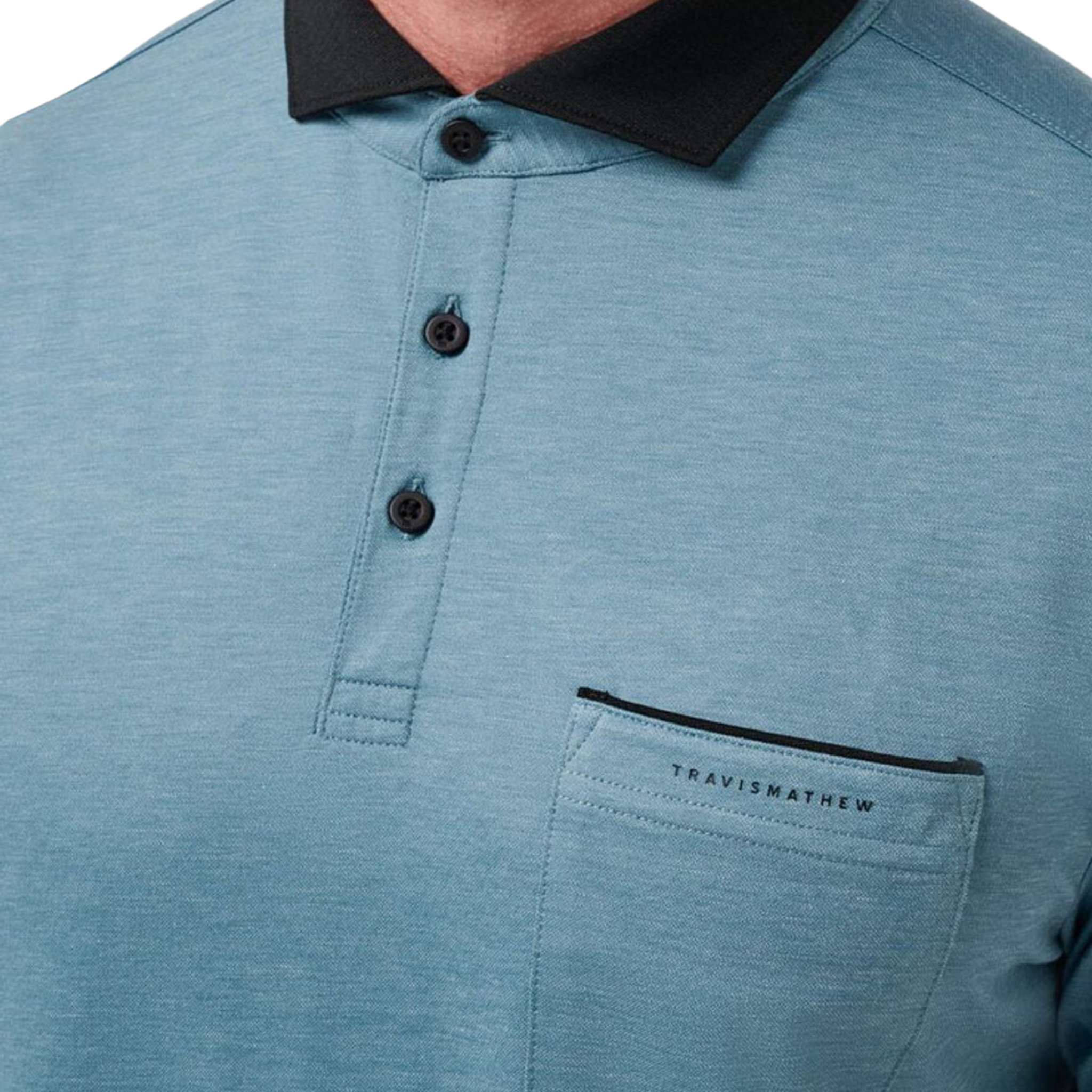 TravisMathew Featherweight Pocket Men's Polo Shirt - Lightweight Performance Golf & Casual Wear for Men | Perfect for Golf, Office & Weekend Outings