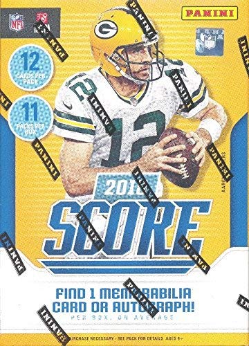 2018 Score Football Factory Sealed Blaster Box - 132 Trading Cards (11 Packs of 12 Cards) | Perfect for Collectors, Fantasy Sports & Game Day Trading