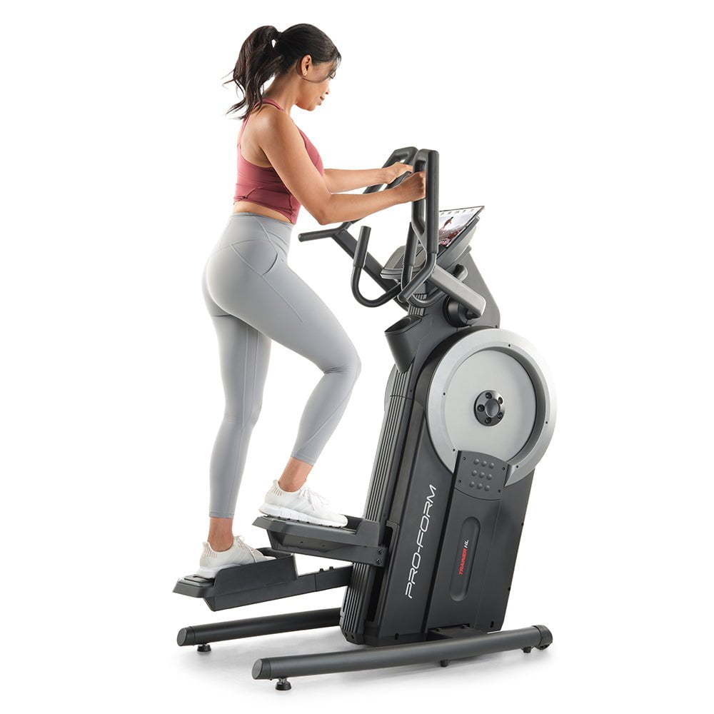 ProForm Trainer HL Elliptical Machine - Low-Impact Cardio Trainer for Home Gym Workouts | Perfect for Weight Loss, Full-Body Exercise & Indoor Fitness Training