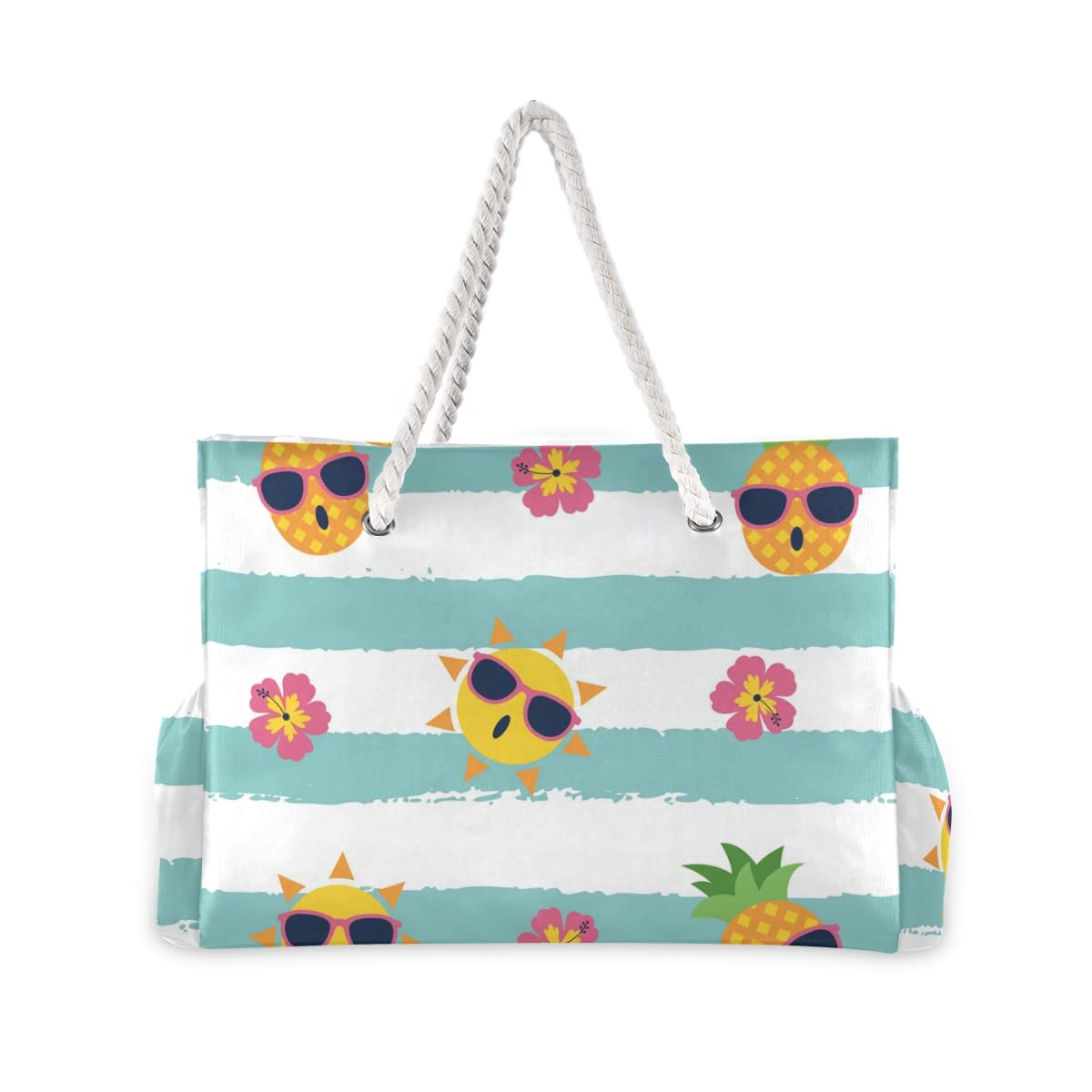 Senya Large Beach Shoulder Bag - Water Resistant Canvas Tote for Women, Gym, Travel & Daily Use | Perfect for Pool, Shopping & Work Commute