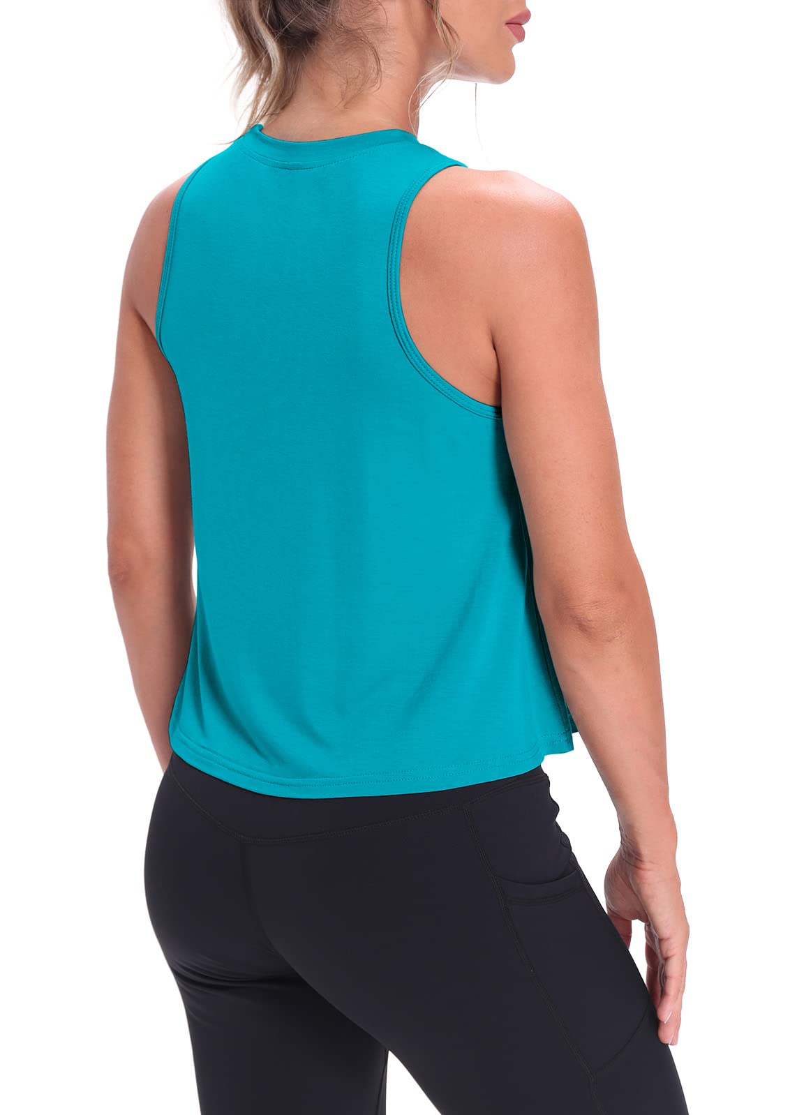 Stylish Mippo Crop Tops for Women - Breathable Workout Shirts, Flowy Cropped Tank Tops for Yoga, Gym & Summer Outfits | Perfect for Fitness, Running & Casual Wear