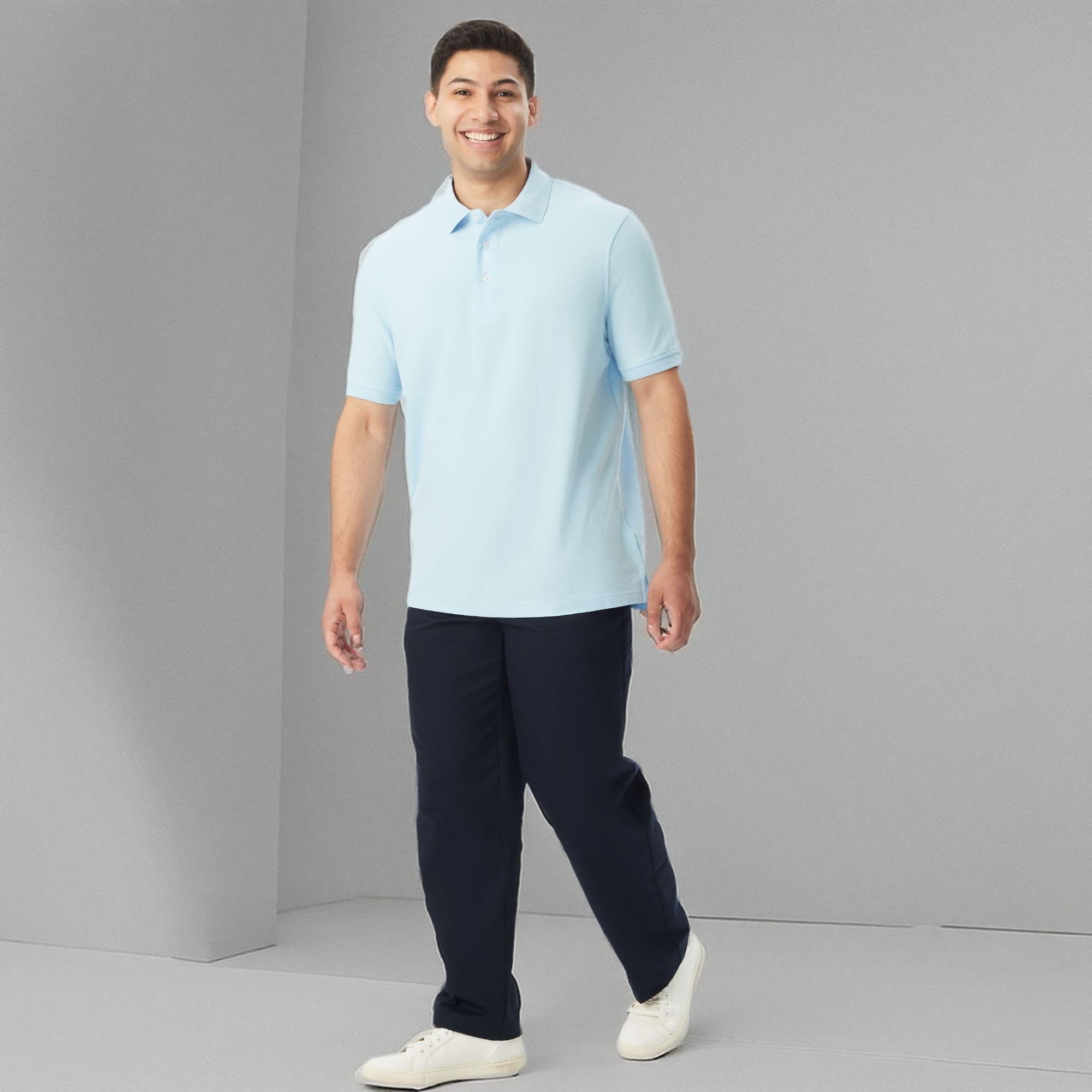 French Toast Men's Short Sleeve Pique Polo Shirt - Comfortable & Stylish Casual Wear for Golf, Work & Everyday Outfits