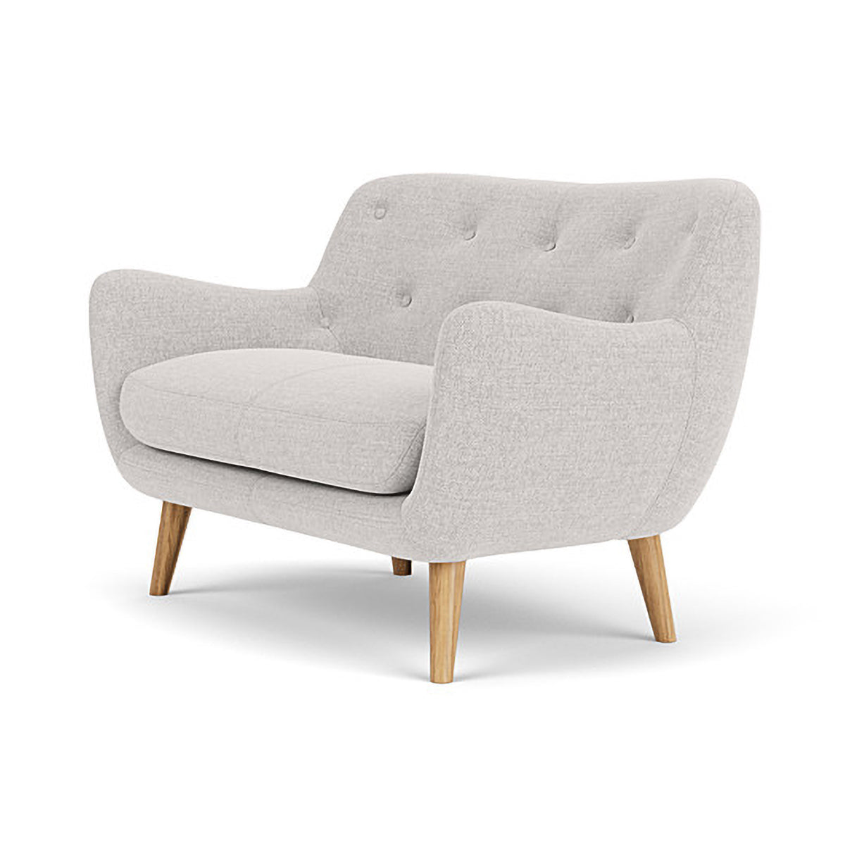 Herman Fabric 2 Seater Sofa - Modern Living Room Couch for Small Spaces, Apartment & Home Decor - Comfortable Loveseat with Soft Upholstery for Relaxing, Entertaining & Cozy Lounging