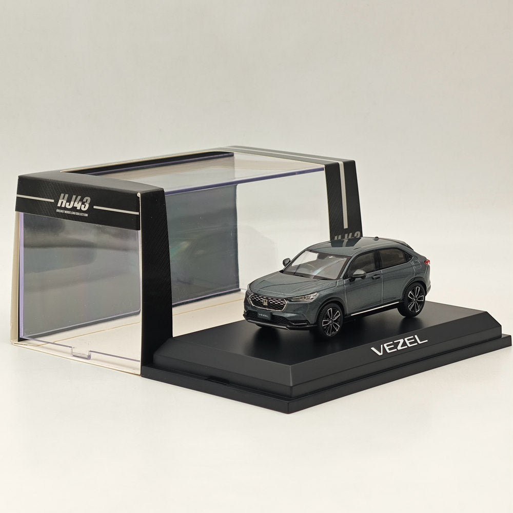 1/43 Scale Honda VEZEL Meteoroid Gray Diecast Model Car - HJ433002GM by Hobby Japan | Collectible Miniature Vehicle for Display, Gifts & Car Enthusiasts