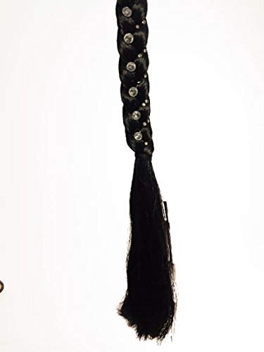 Gauri Uma Fashion Hair Choti with Stone Work - 26 Inch Brown Synthetic Hair Extension for Women - Perfect for Weddings, Parties & Traditional Outfits