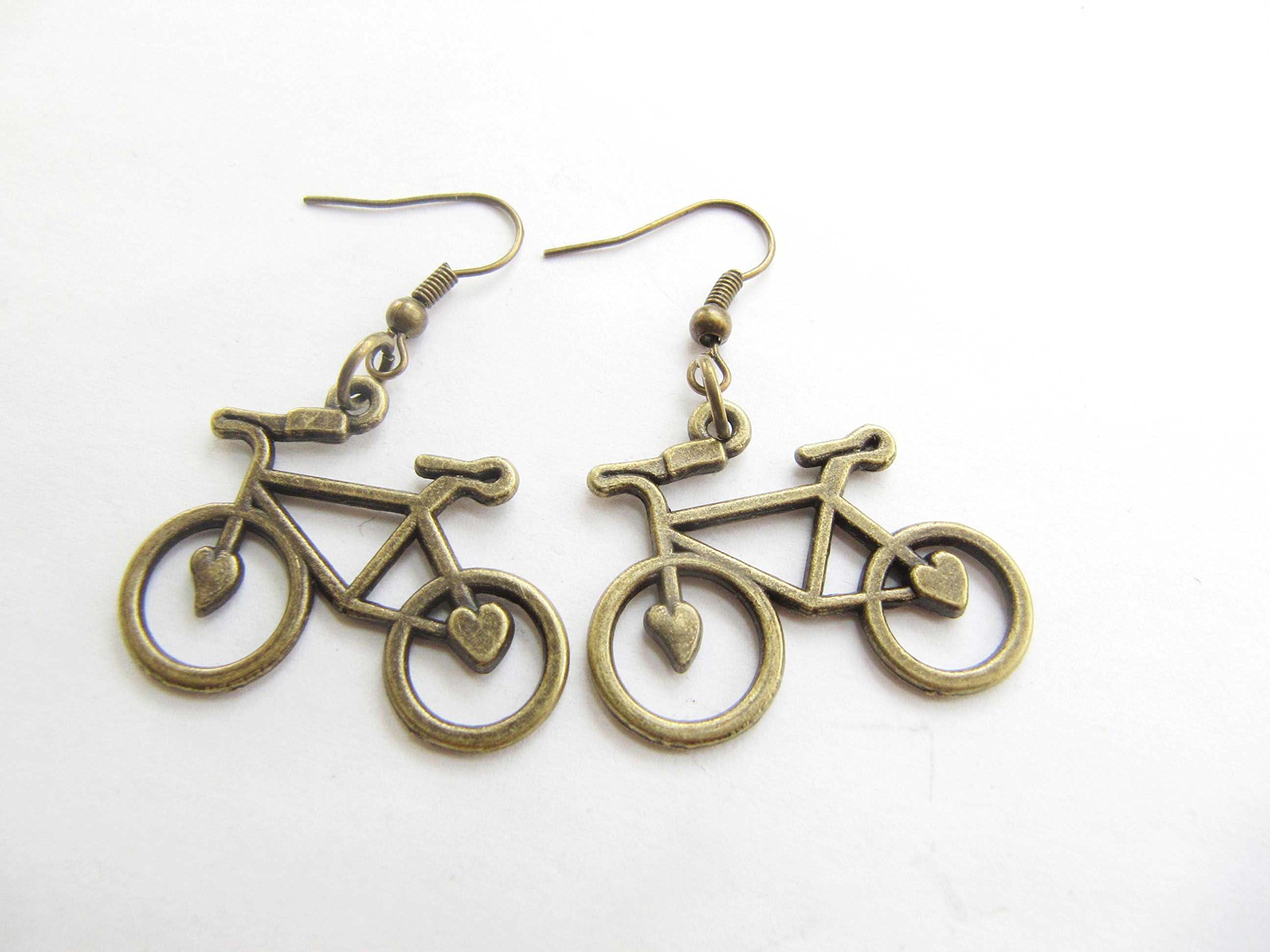 Bicycle Earrings for Women - Dangle Bike Jewelry for Cyclists - Road Bike Lover Gift - Athletic Sports Themed Earrings - Perfect for Cycling Enthusiasts & Outdoor Adventures