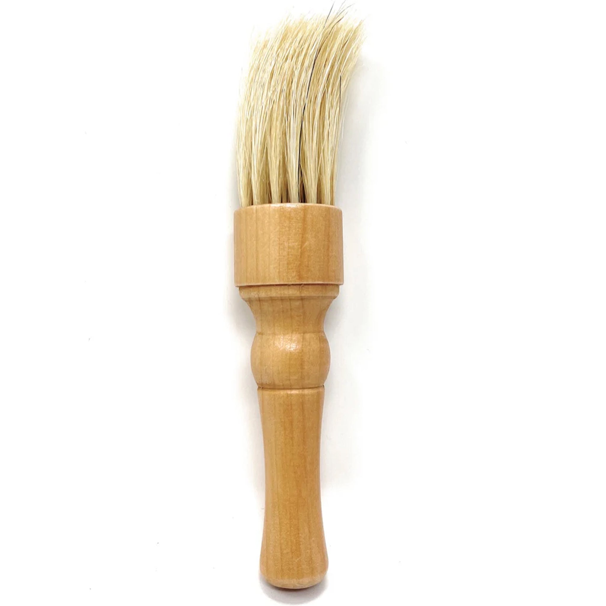 Scalpmaster 7 Inch Professional Barber Brush Neck Duster with Natural Bristles - Wooden Handle Haircut Brush for Barbershops & Home Grooming - Perfect for Haircut Cleanup & Styling