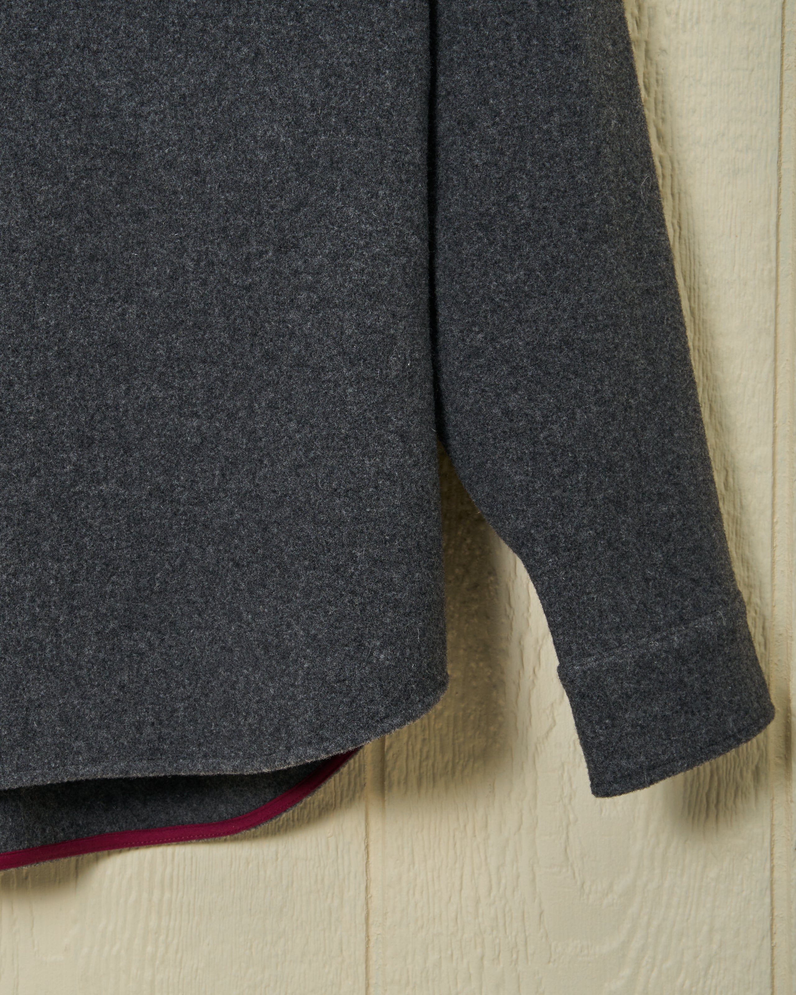 Premium CPO Shirt Jacket - Charcoal Wool Blend for Men | Warm & Stylish Layering for Outdoor Adventures & Casual Wear