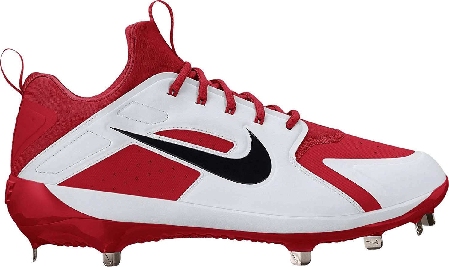 Nike Men's Alpha Huarache Elite Baseball Cleats - Size 12 D(M) US - Red/Black Color - Lightweight & Durable for Baseball, Softball & Training - Perfect for Games, Practice & Outdoor Sports