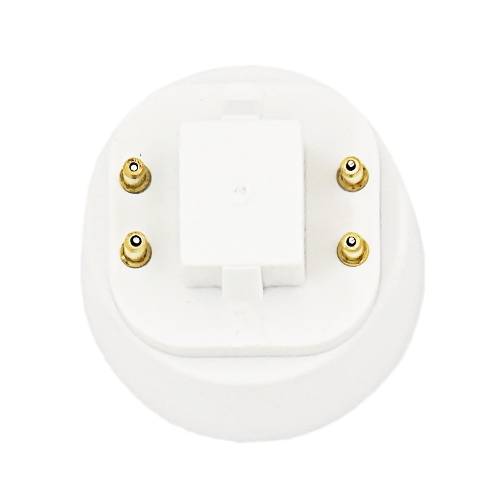 2-Pack E-Simpo Gx24q to E26/E27 LED Bulb Adapter - CFL to Medium Screw Base Socket Converter for Easy Retrofit (Requires Rewiring/Bypass Ballast) - Perfect for Home, Office & Workshop Lighting Upgrades