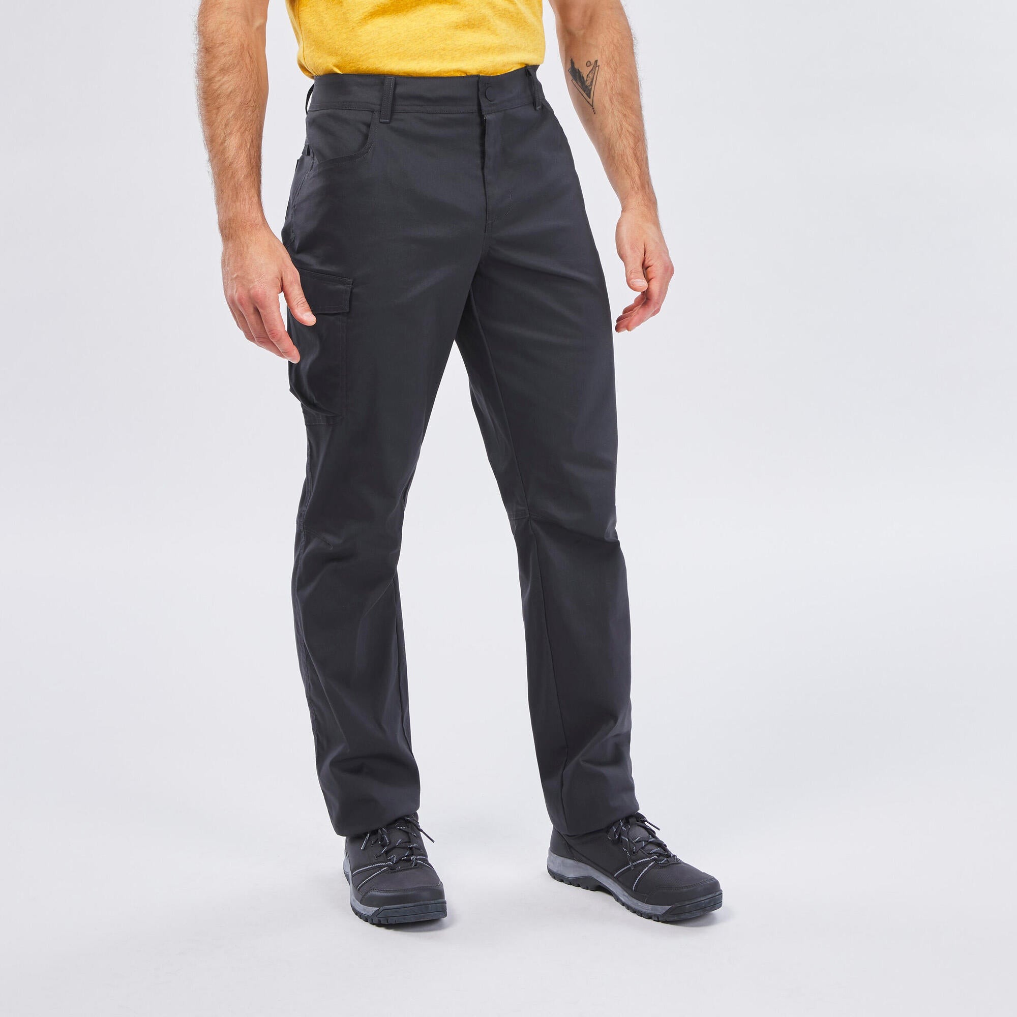Quechua NH100 Men's Hiking Pants - Lightweight, Quick-Dry Outdoor Trekking Trousers for Camping & Mountain Climbing